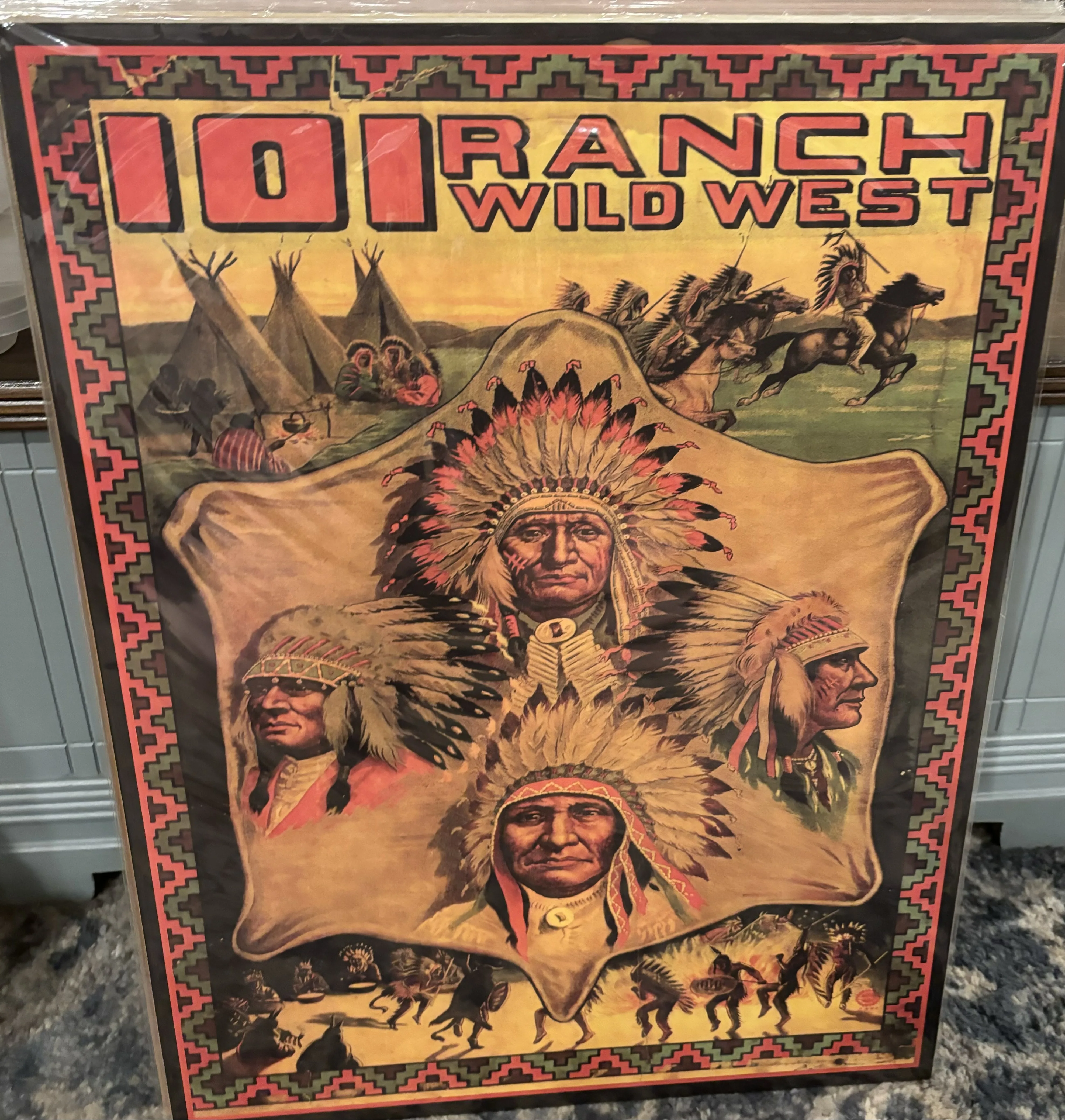 101-Ranch-Wild West (Indians)-(Large) - Rodeo Posters Metal Sign