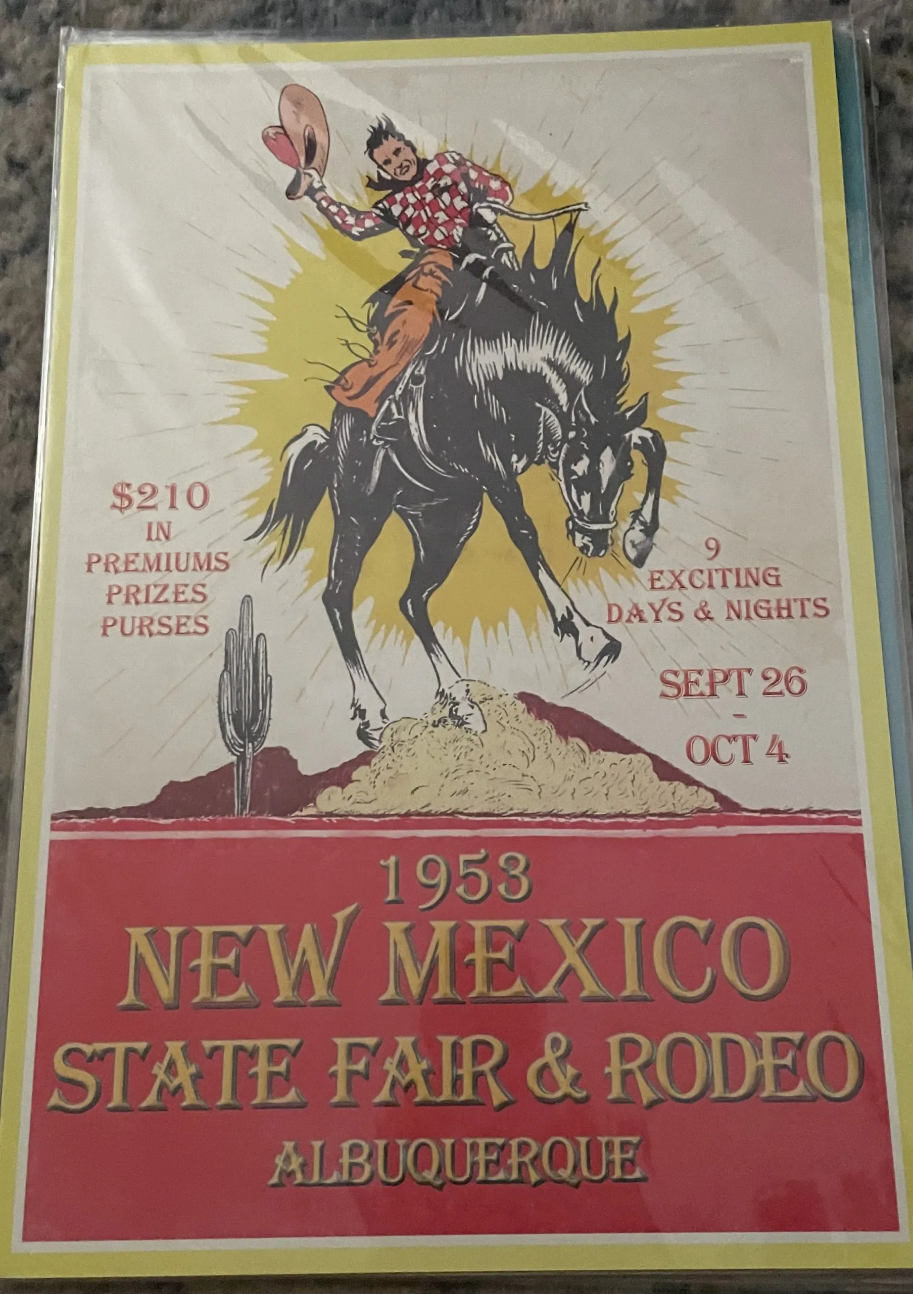 1953 New Mexico State Fair & Rodeo-Albuquerque (Small) - Rodeo Posters Metal Sign