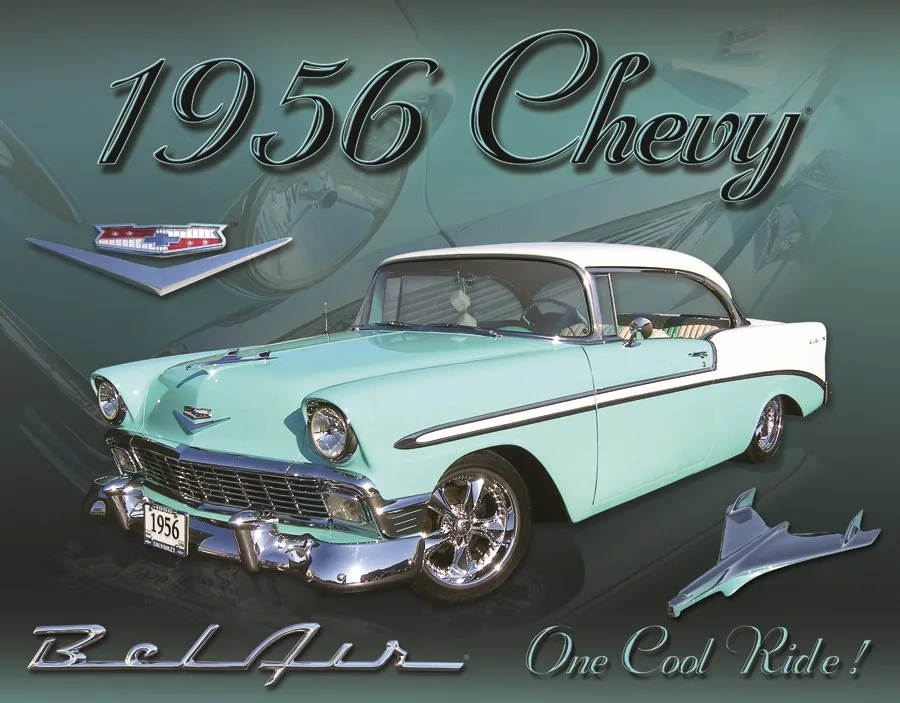1956 Chevy Bel Air - Tin Signs Metal Sign