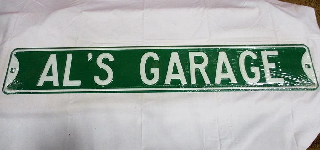 Al's Garage - Street Signs Metal Sign