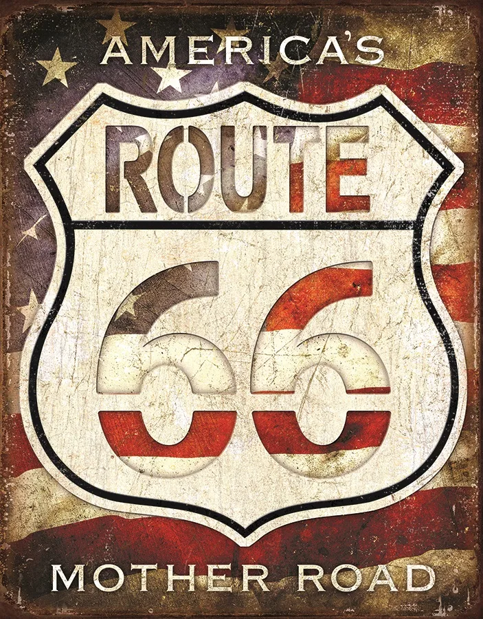 America's Route 66 Mother Road - Tin Signs Metal Sign