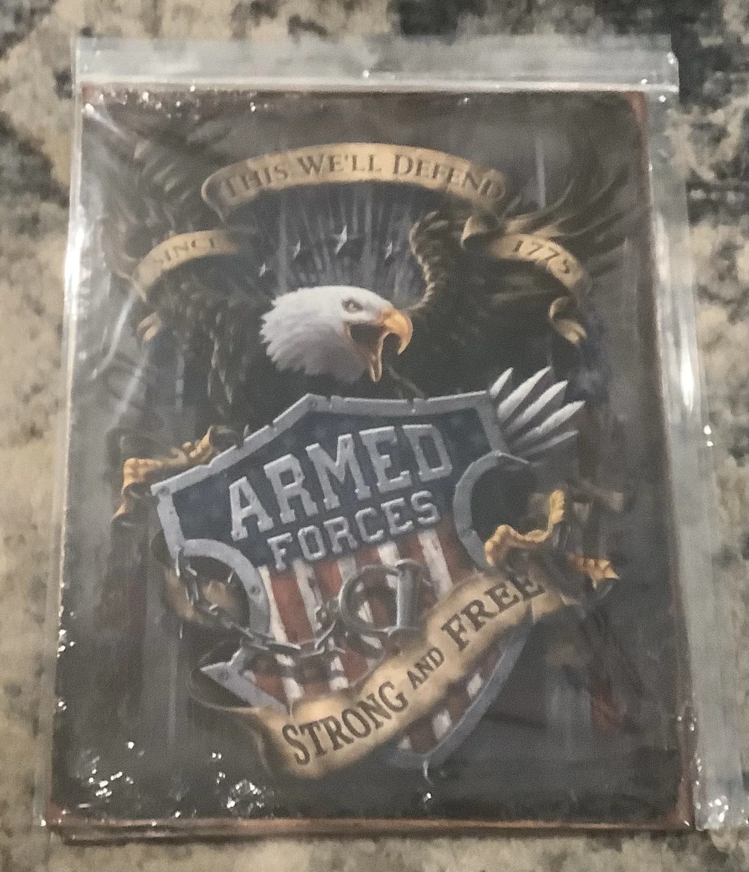 Armed Forces Strong And Free - Tin Signs Metal Sign