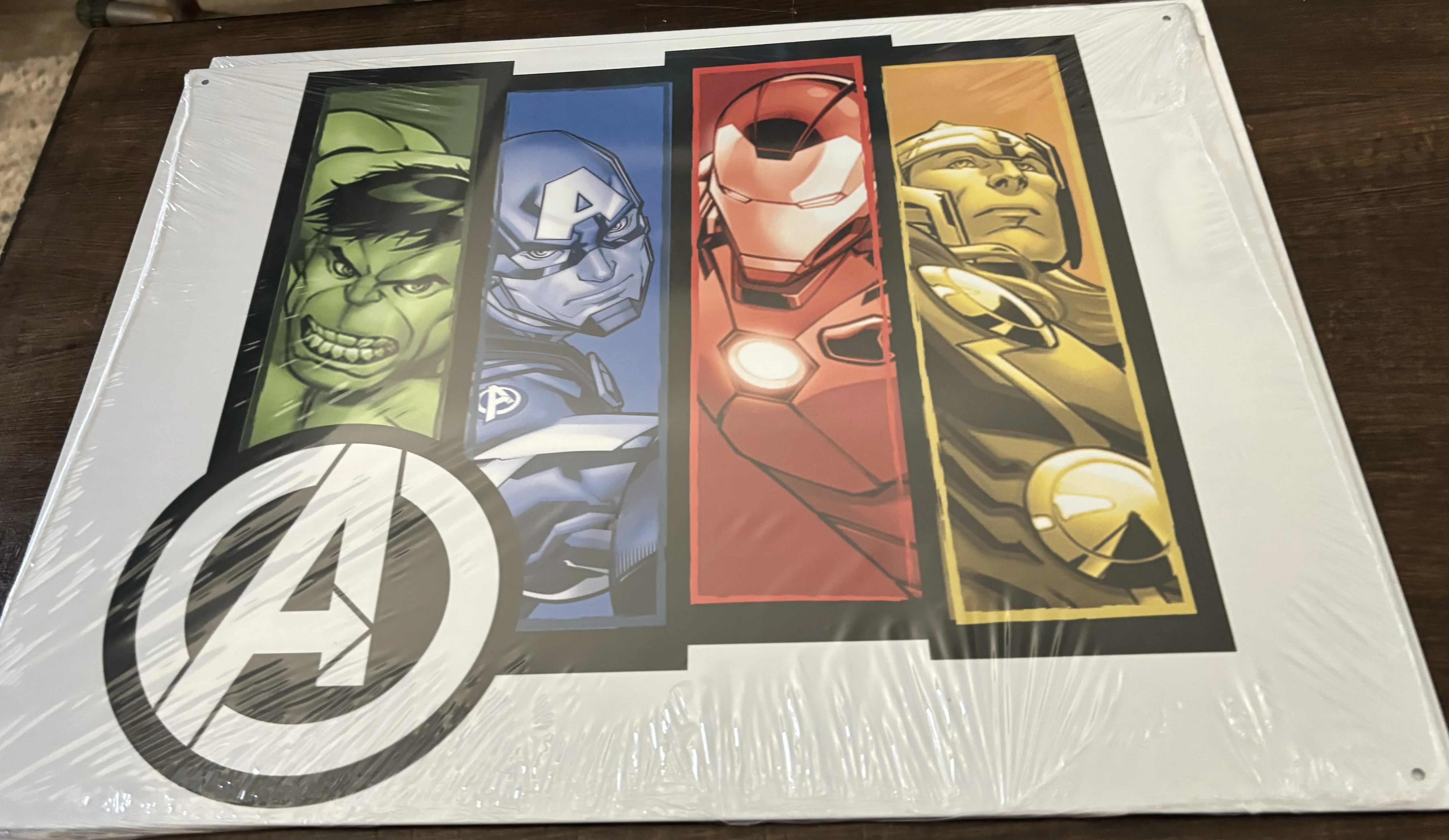 Avengers-Group Panels - Comics & Superheroes Metal Sign