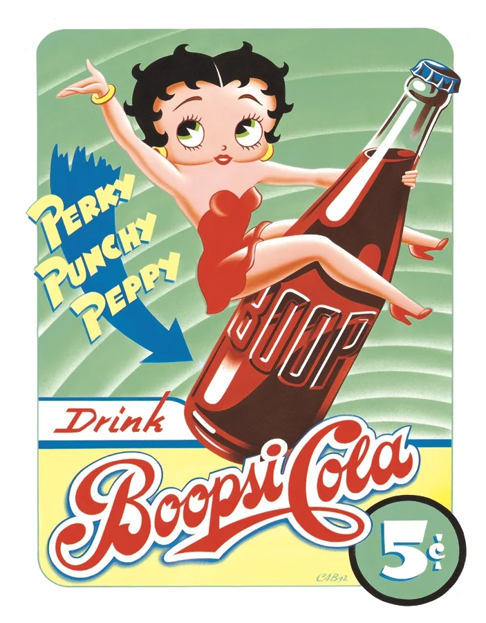 Betty Boop - (Boopsi Cola) - Tin Signs Metal Sign