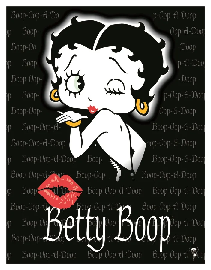 Betty Boop - (Kiss) - Tin Signs Metal Sign