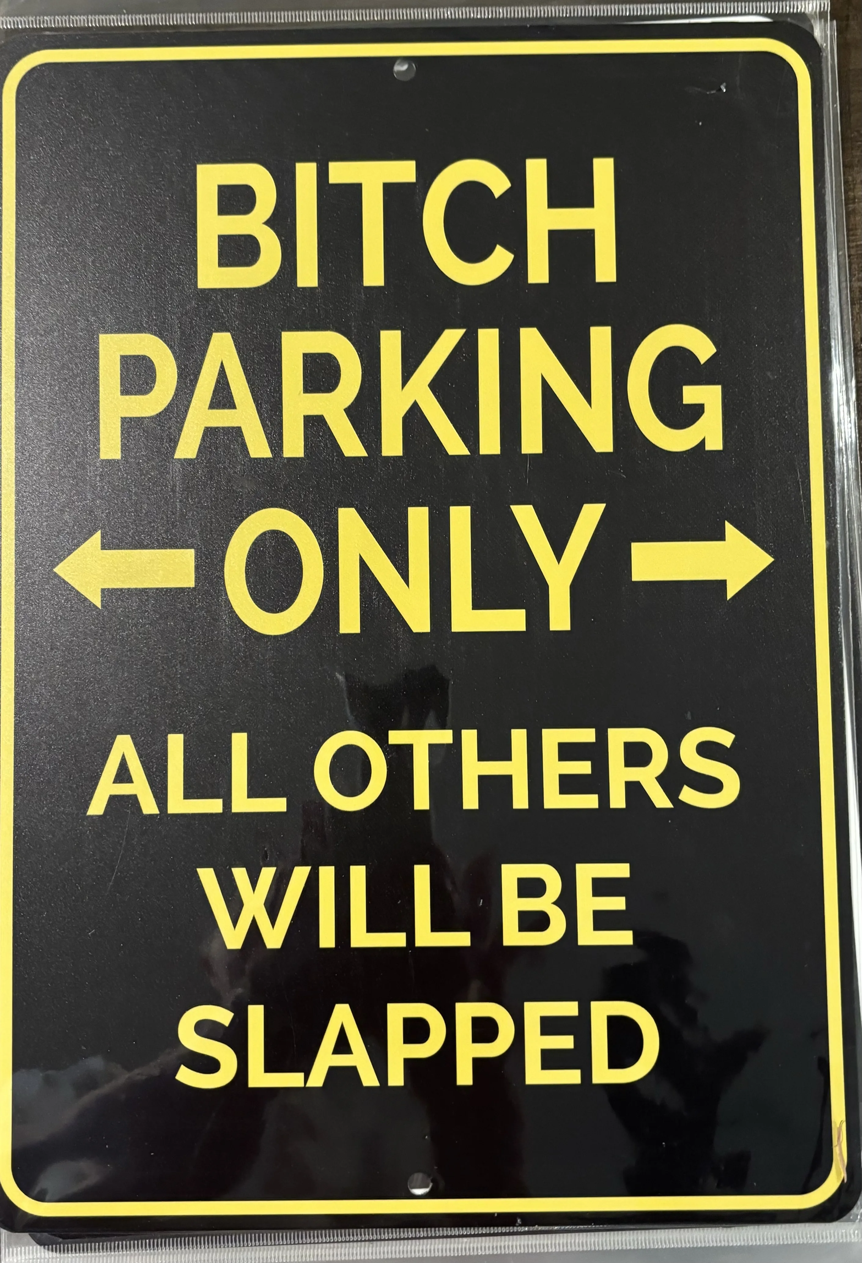 Bitch Parking Only-All Others Will Be Slapped (Aluminum) - Aluminum Signs Metal Sign