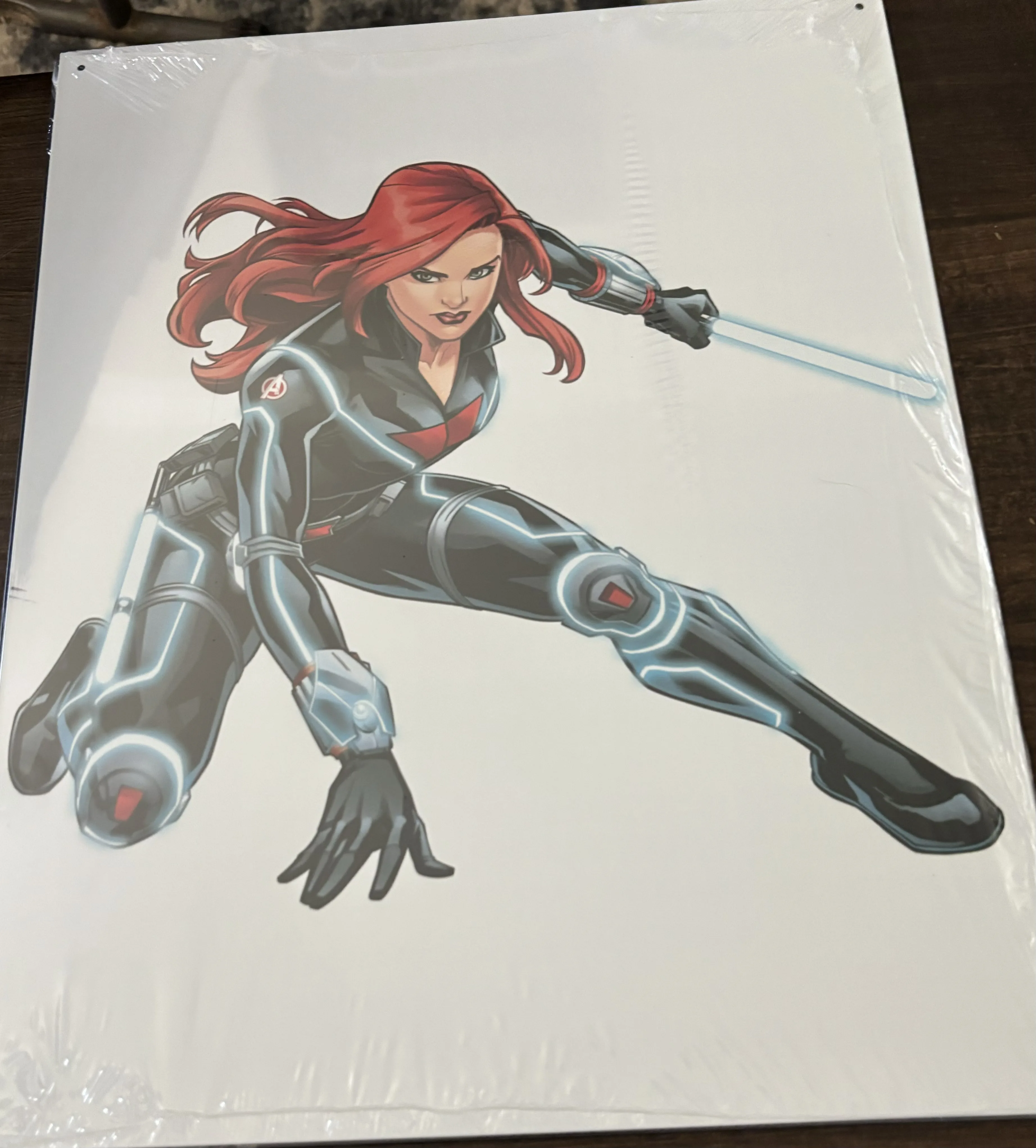 Black Widow (White Back Ground) - Tin Signs Metal Sign