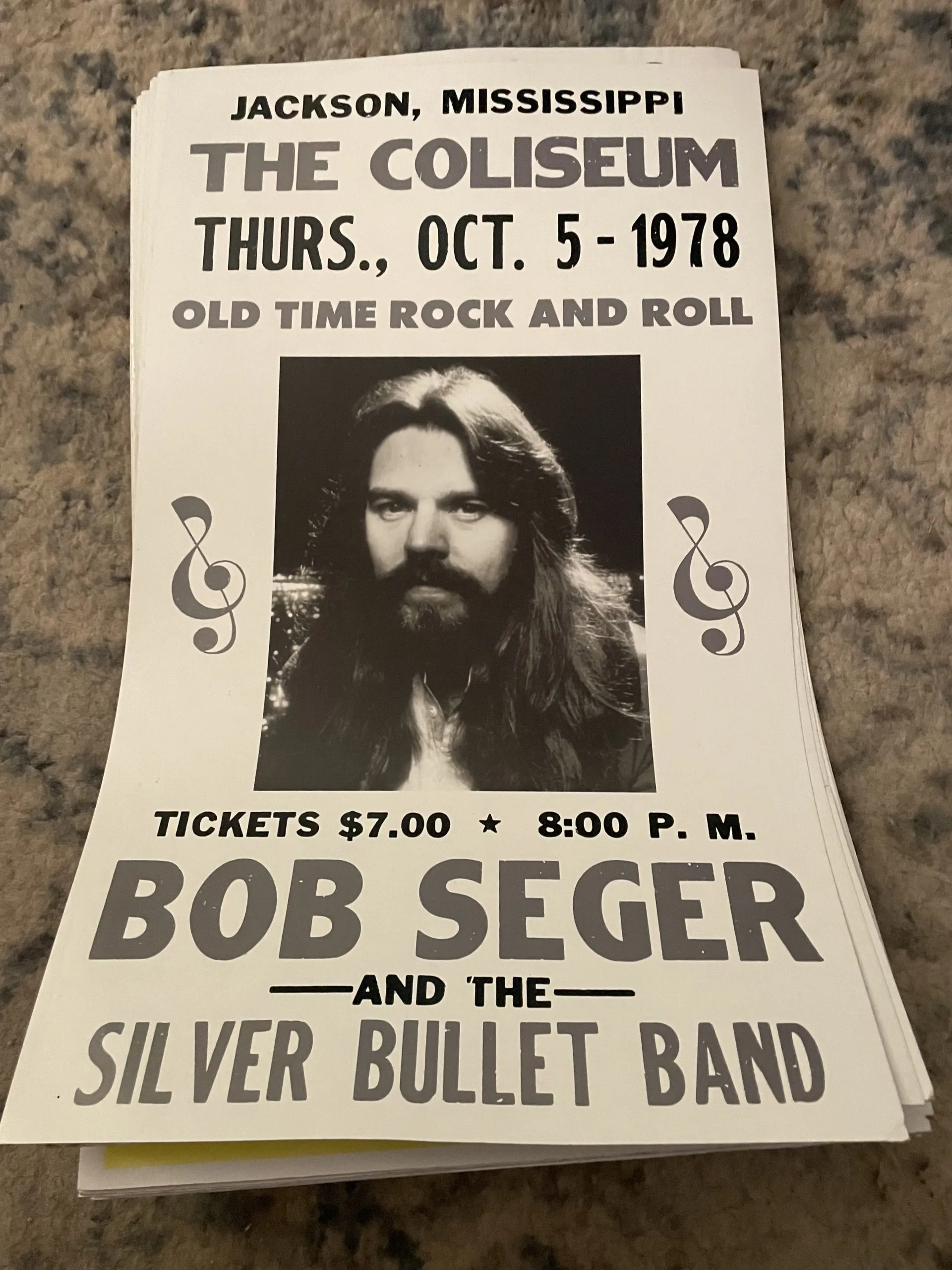 Bob Segar-Jackson, Mississippi - Concert Posters Metal Sign