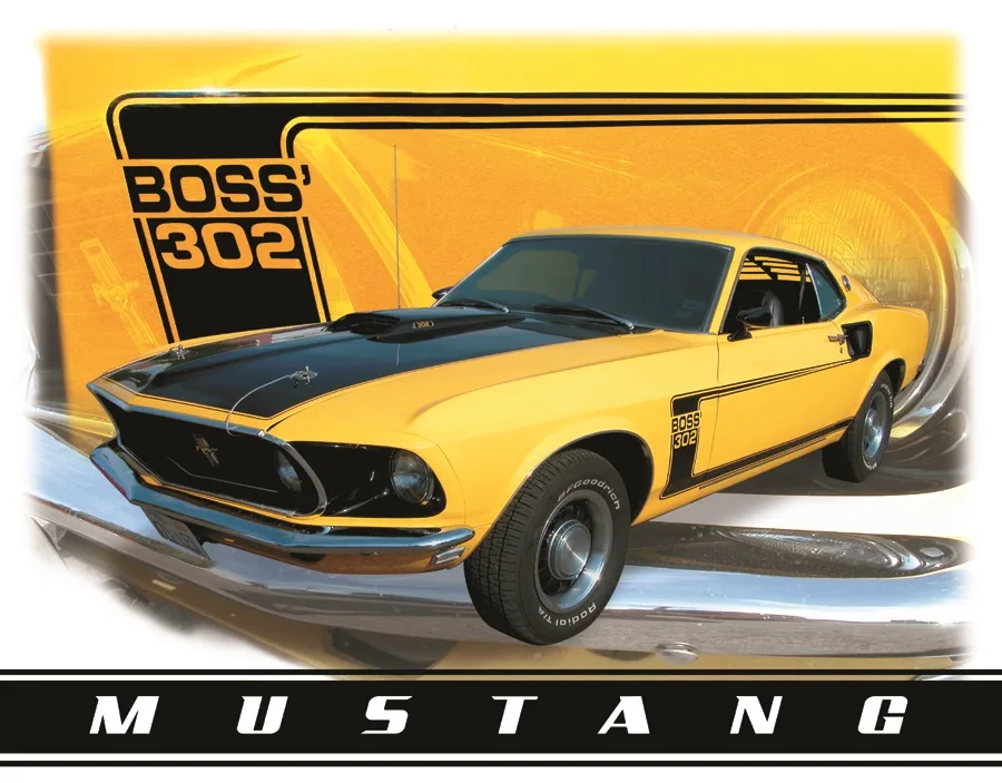 Boss' 302 Mustang - Tin Signs Metal Sign