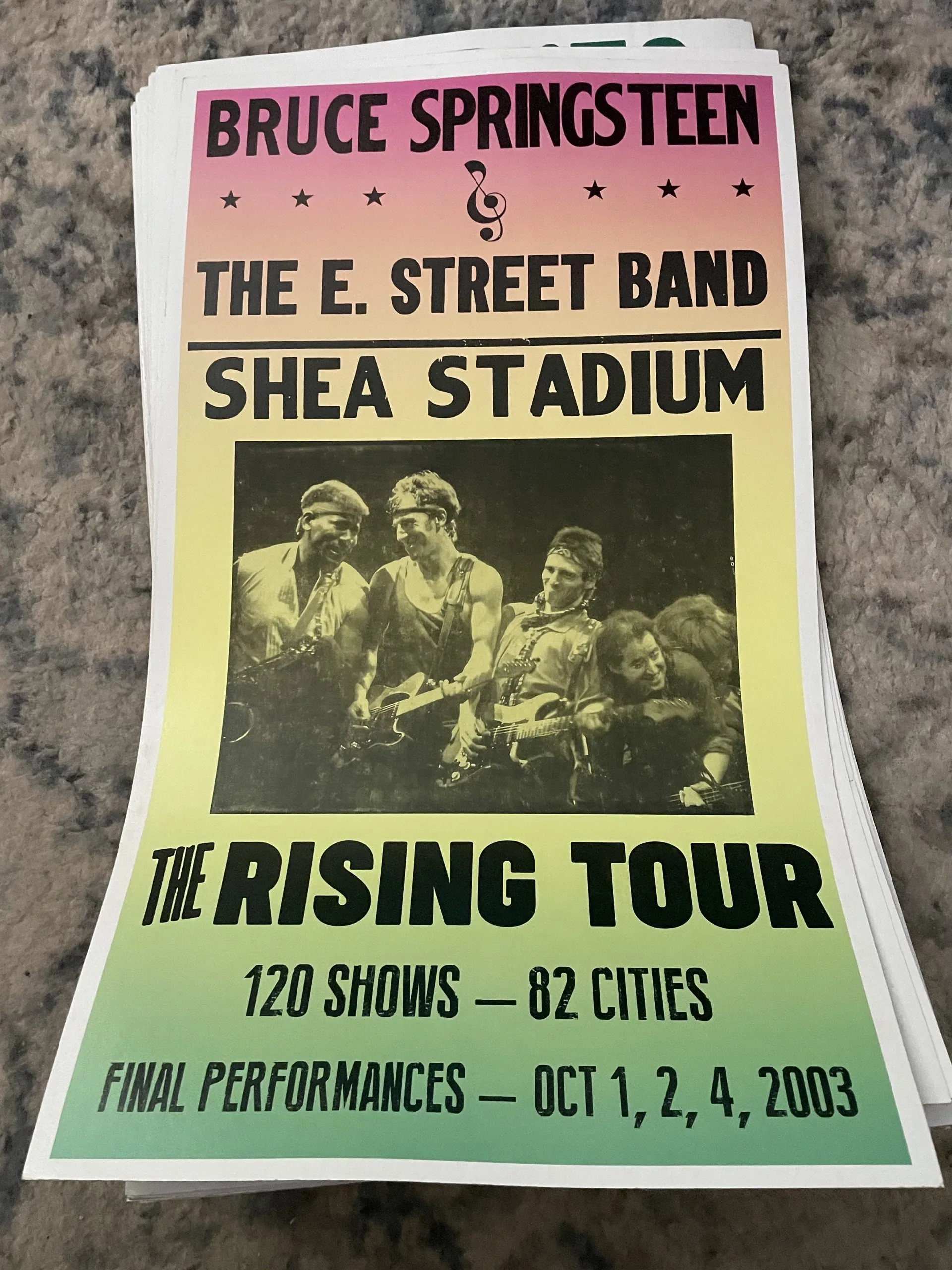 Bruce Springsteen-Shea Stadium-The Rising Tour - Concert Posters Metal Sign