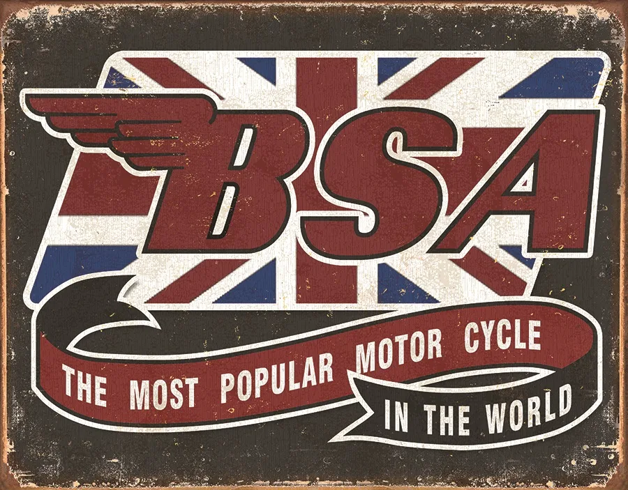 BSA Logo - Tin Signs Metal Sign