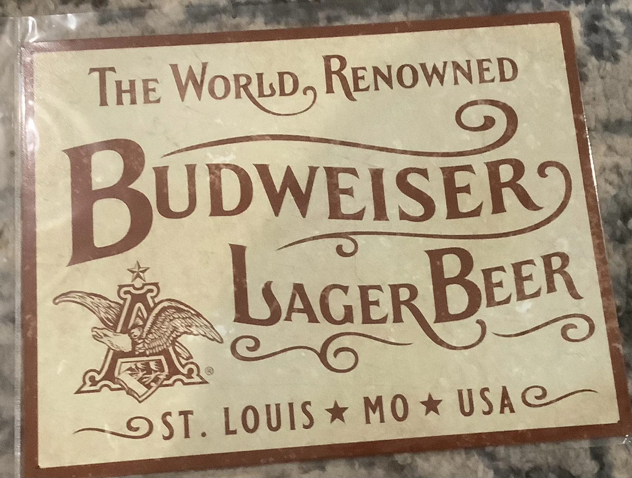 Budweiser World Renowned - Tin Signs Metal Sign