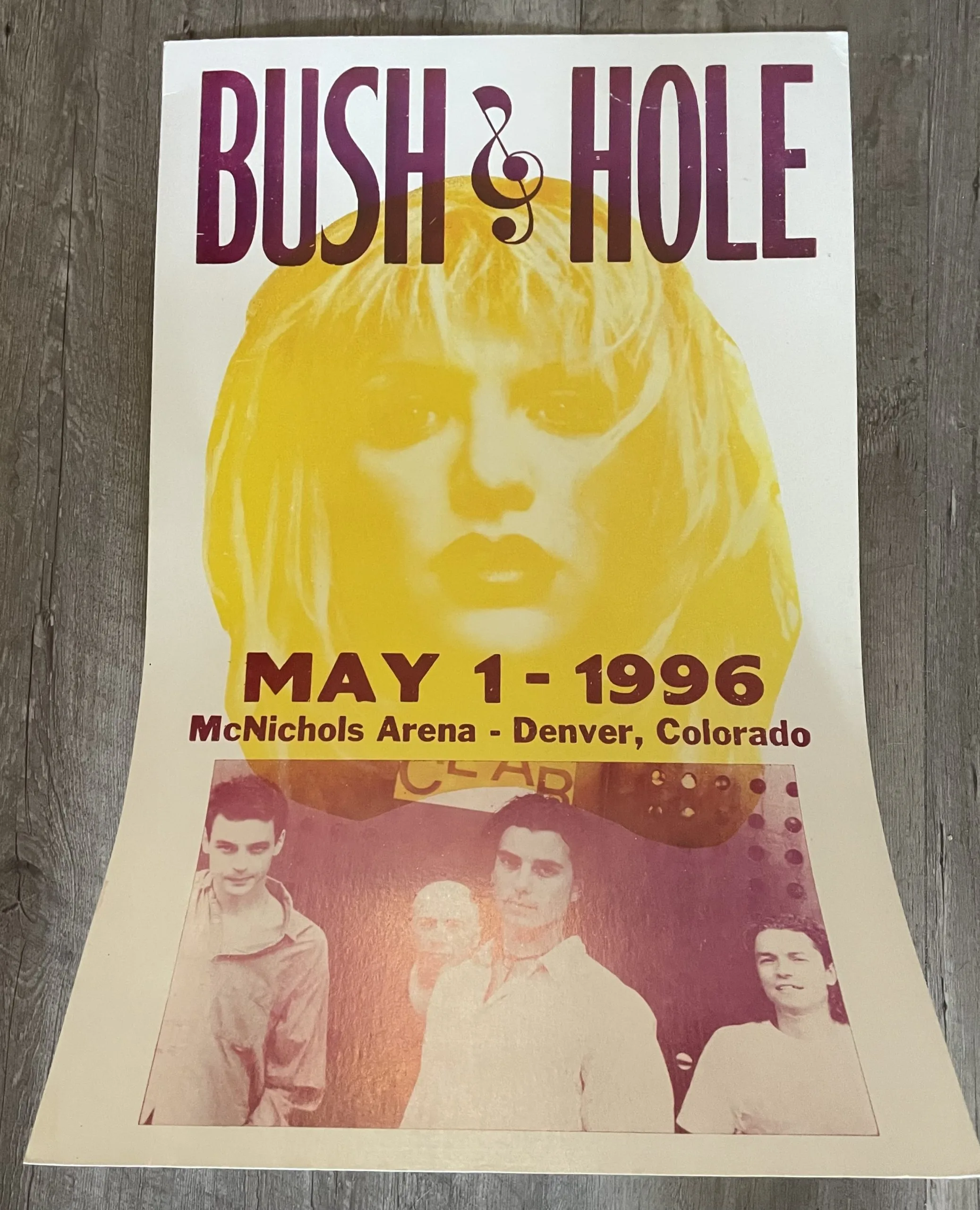 Bush & Hole-May 1, 1996 - Concert Posters Metal Sign