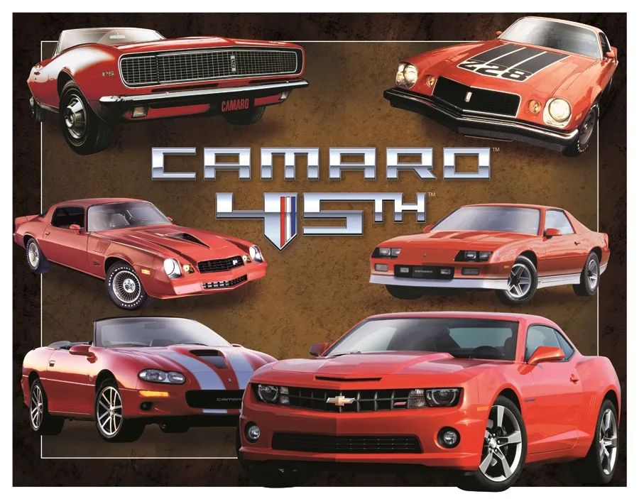 Camaro 45th - Tin Signs Metal Sign