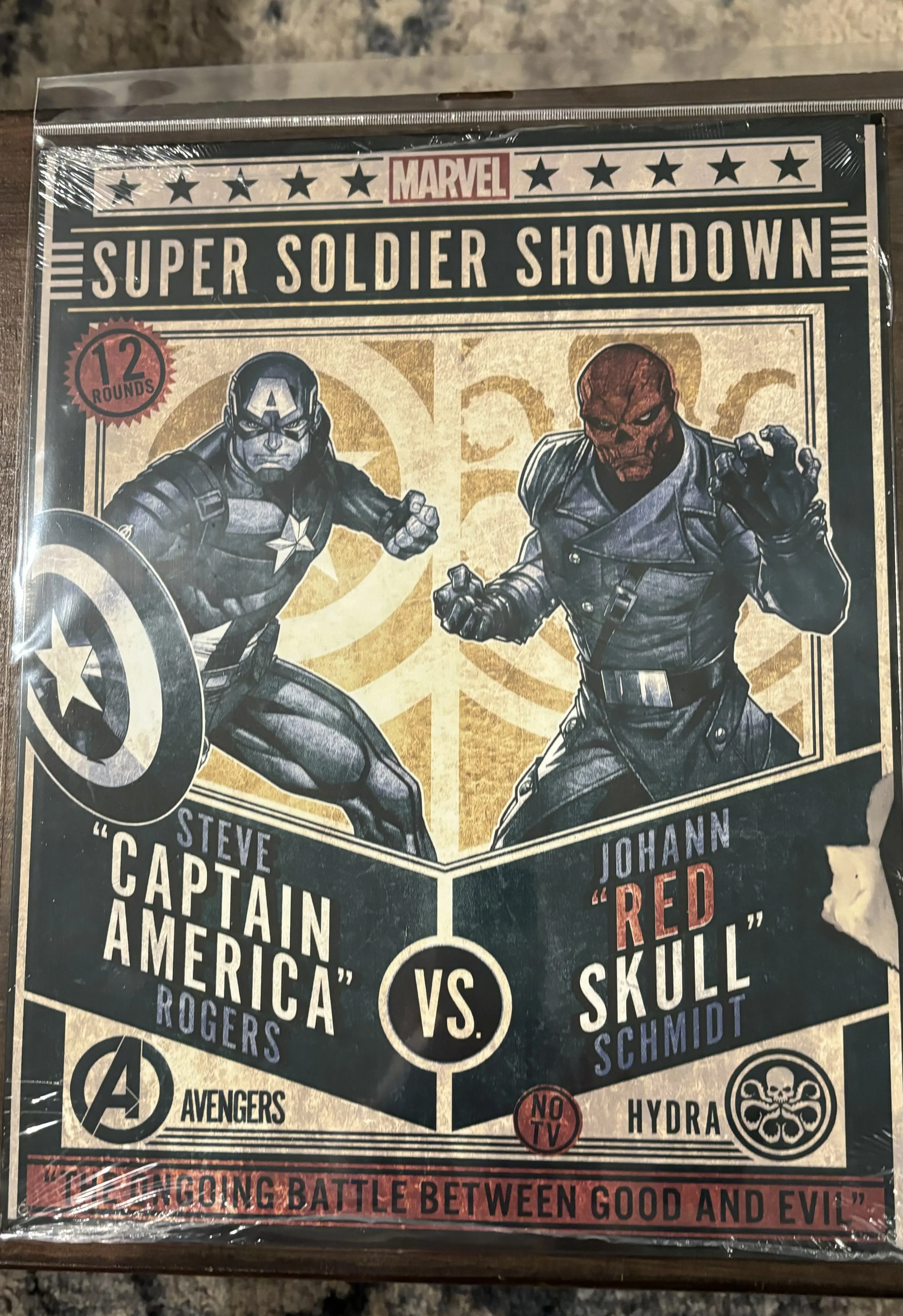 Captain America VS Red Skull - Tin Signs Metal Sign