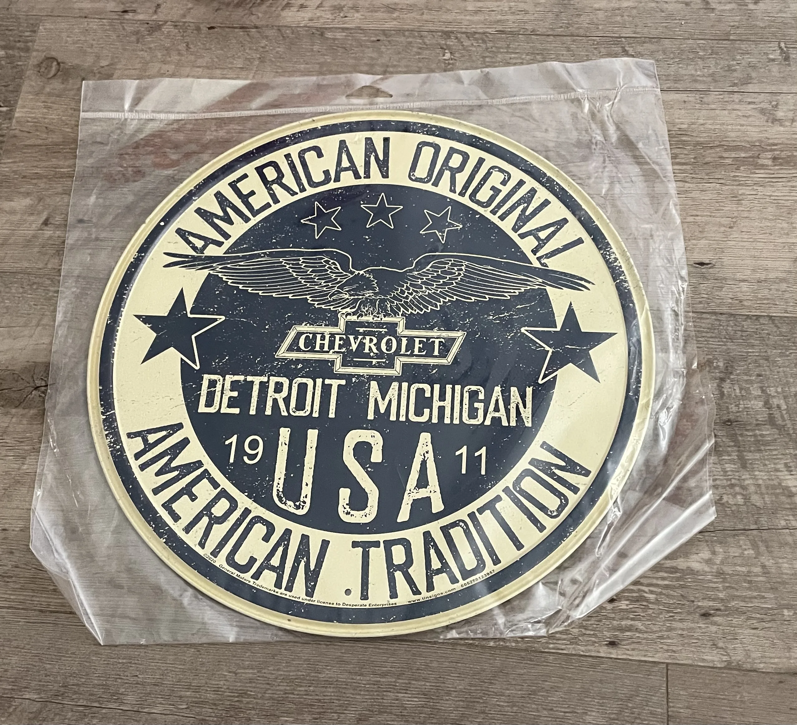 Chevrolet-American Tradition (Round) - Tin Signs Metal Sign