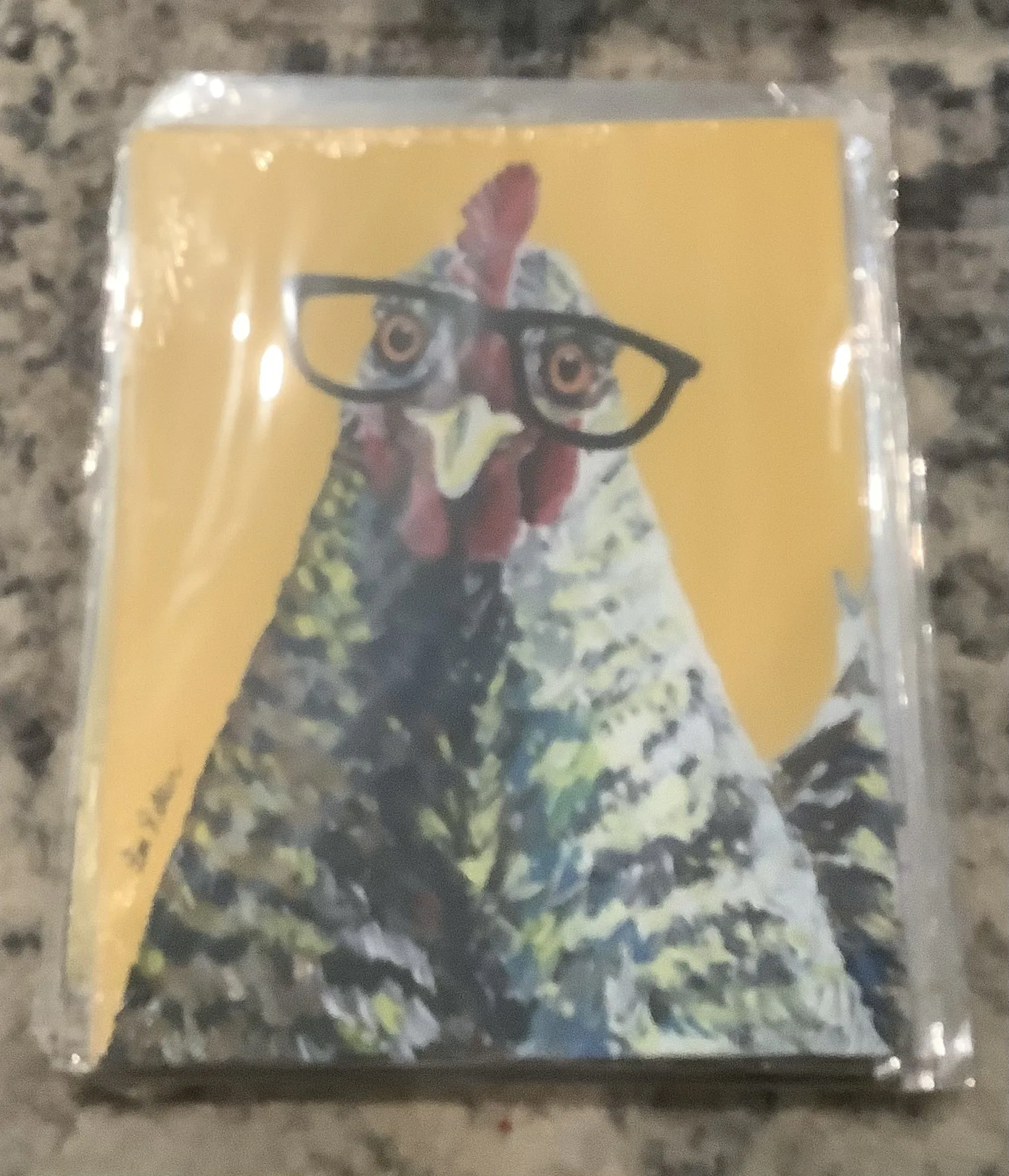 Chicken With Glassese - Tin Signs Metal Sign