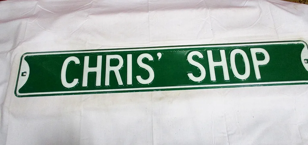 Chris' Shop - Street Signs Metal Sign