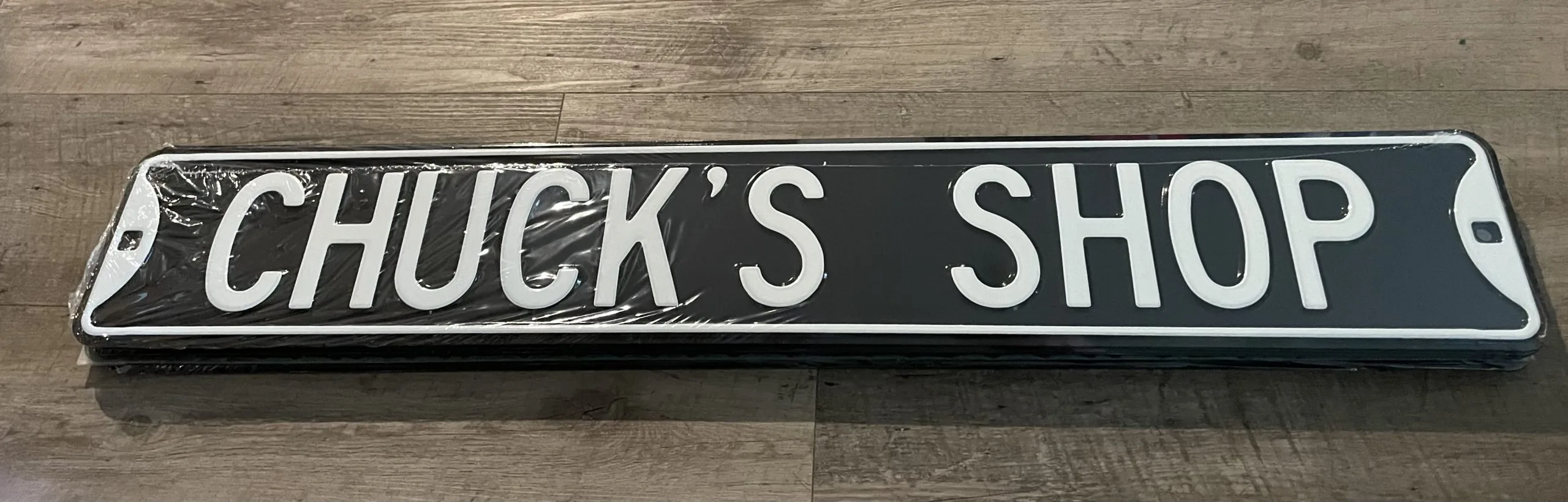 Chuck's Shop - Street Signs Metal Sign