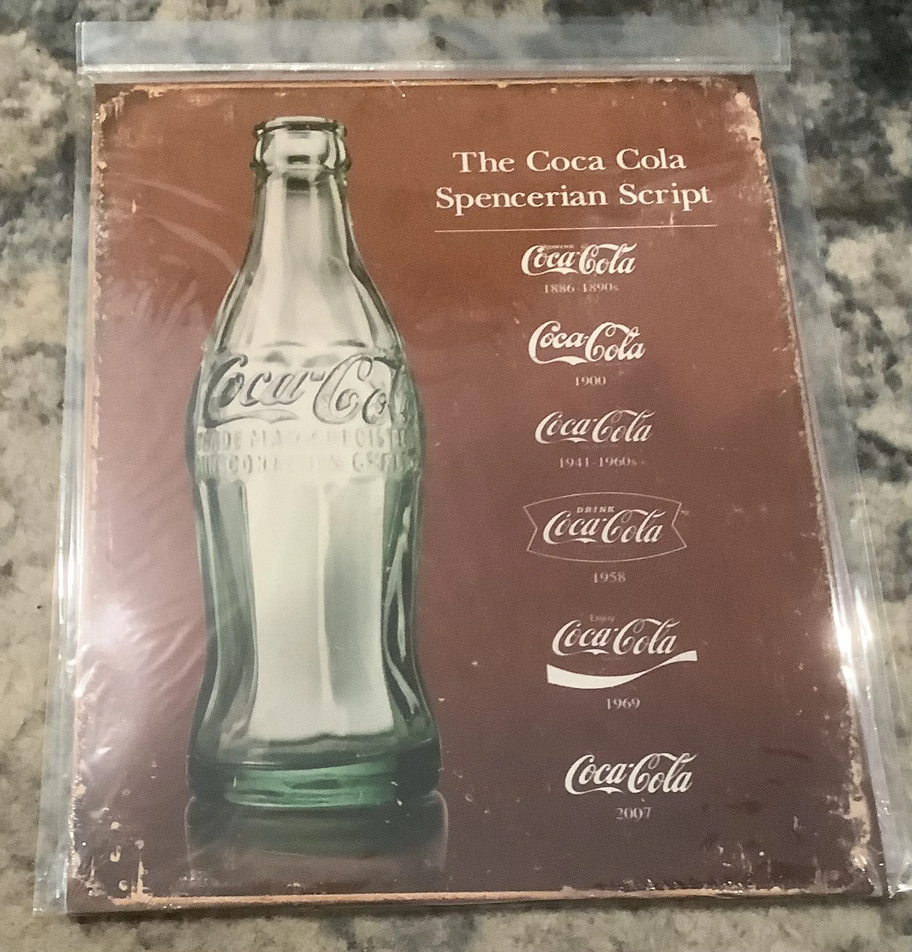 Coca-Cola Spencerian Script - Tin Signs Metal Sign