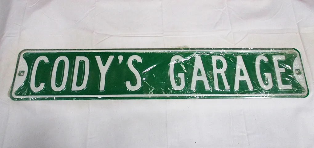Cody's Garage - Street Signs Metal Sign