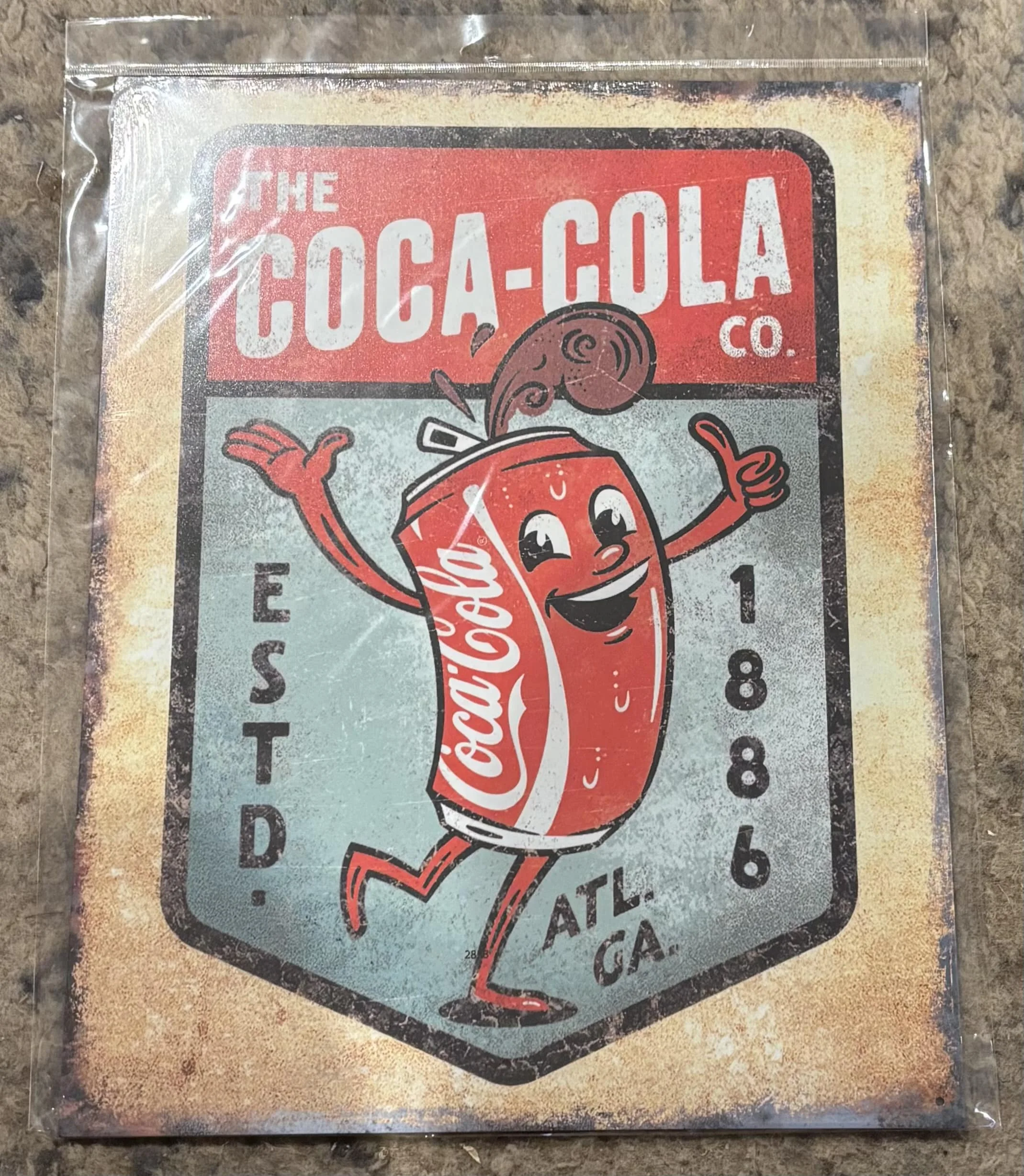 Coke-Dancing Can-The Coca-Cola Company-Estd.1886 - Tin Signs Metal Sign