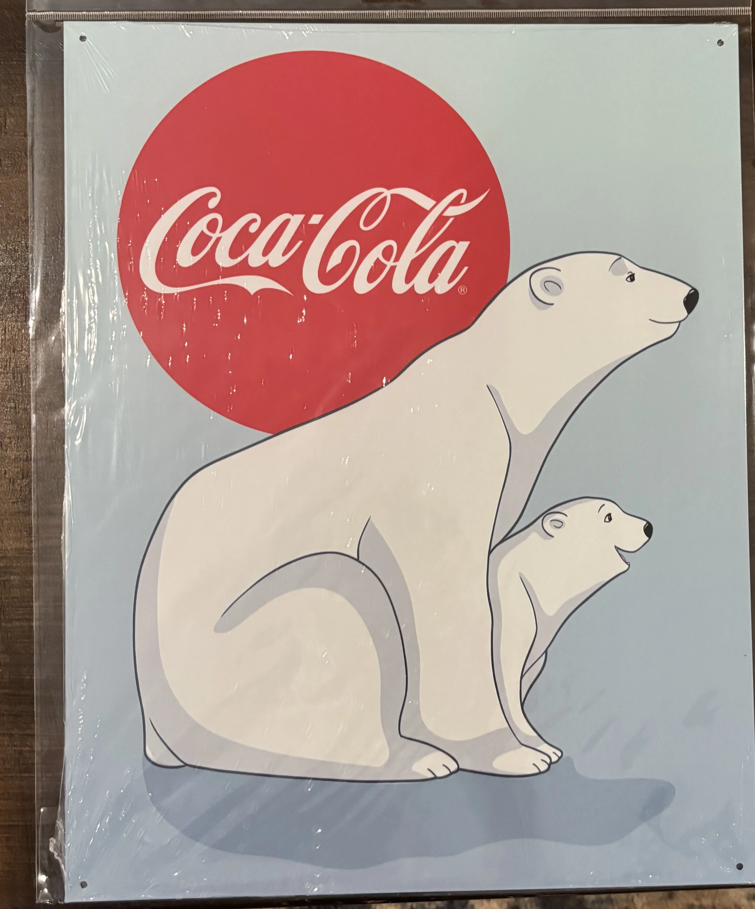 Coke-Mama Bear & Cub - Tin Signs Metal Sign