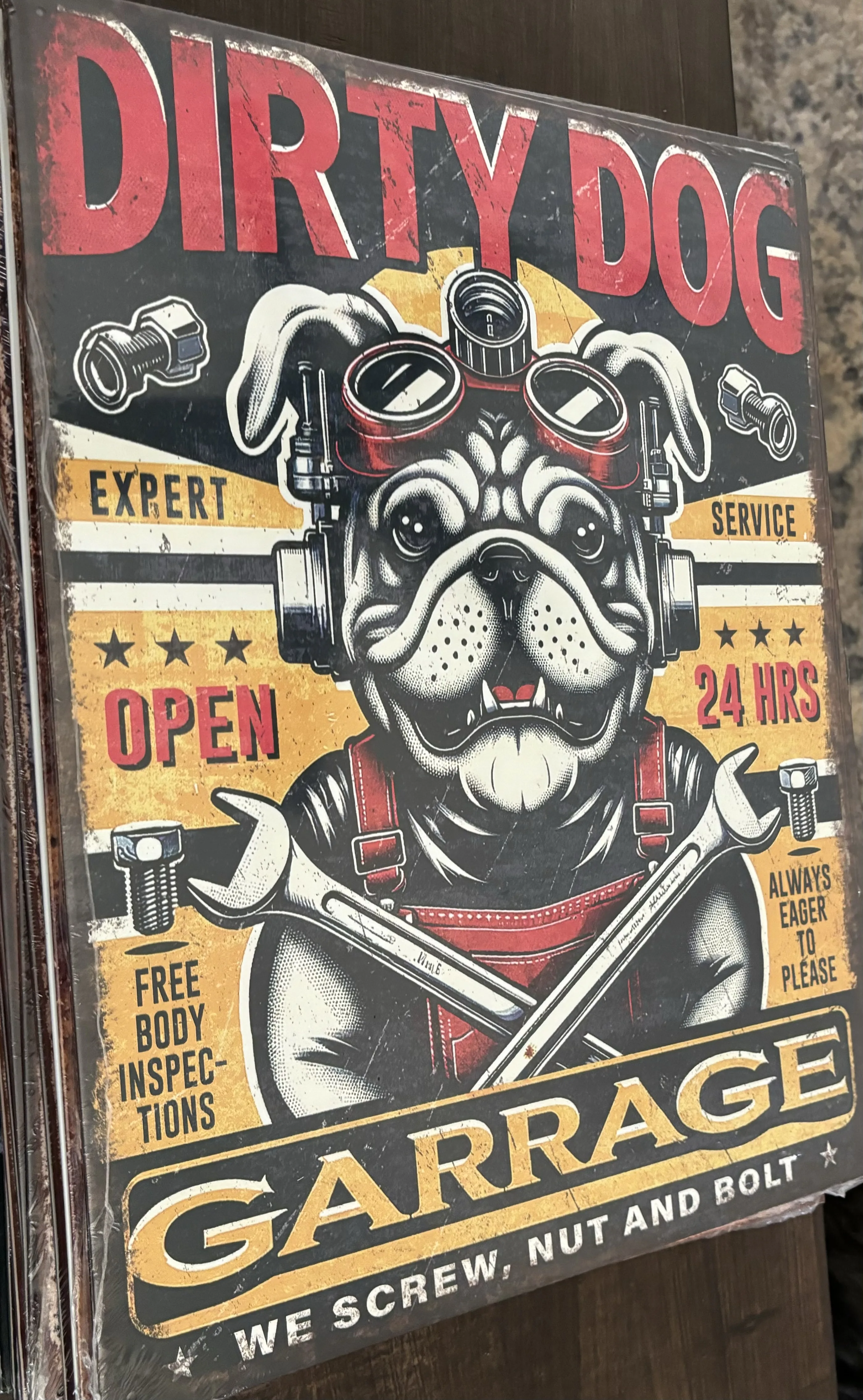 Dirty Dog Garage - Tin Signs Metal Sign