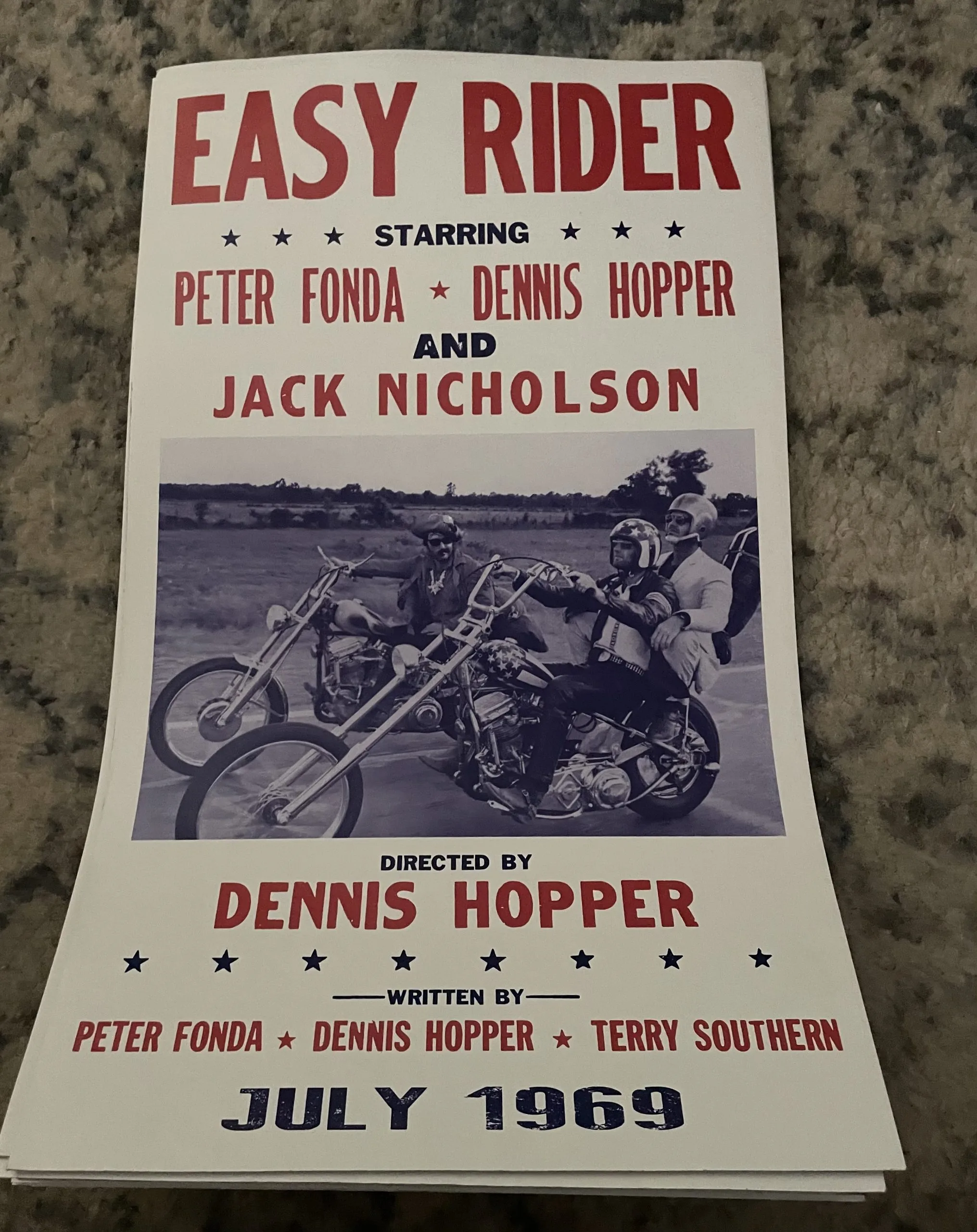 Easy Rider-Dennis Hopper-July 1969 - Concert Posters Metal Sign