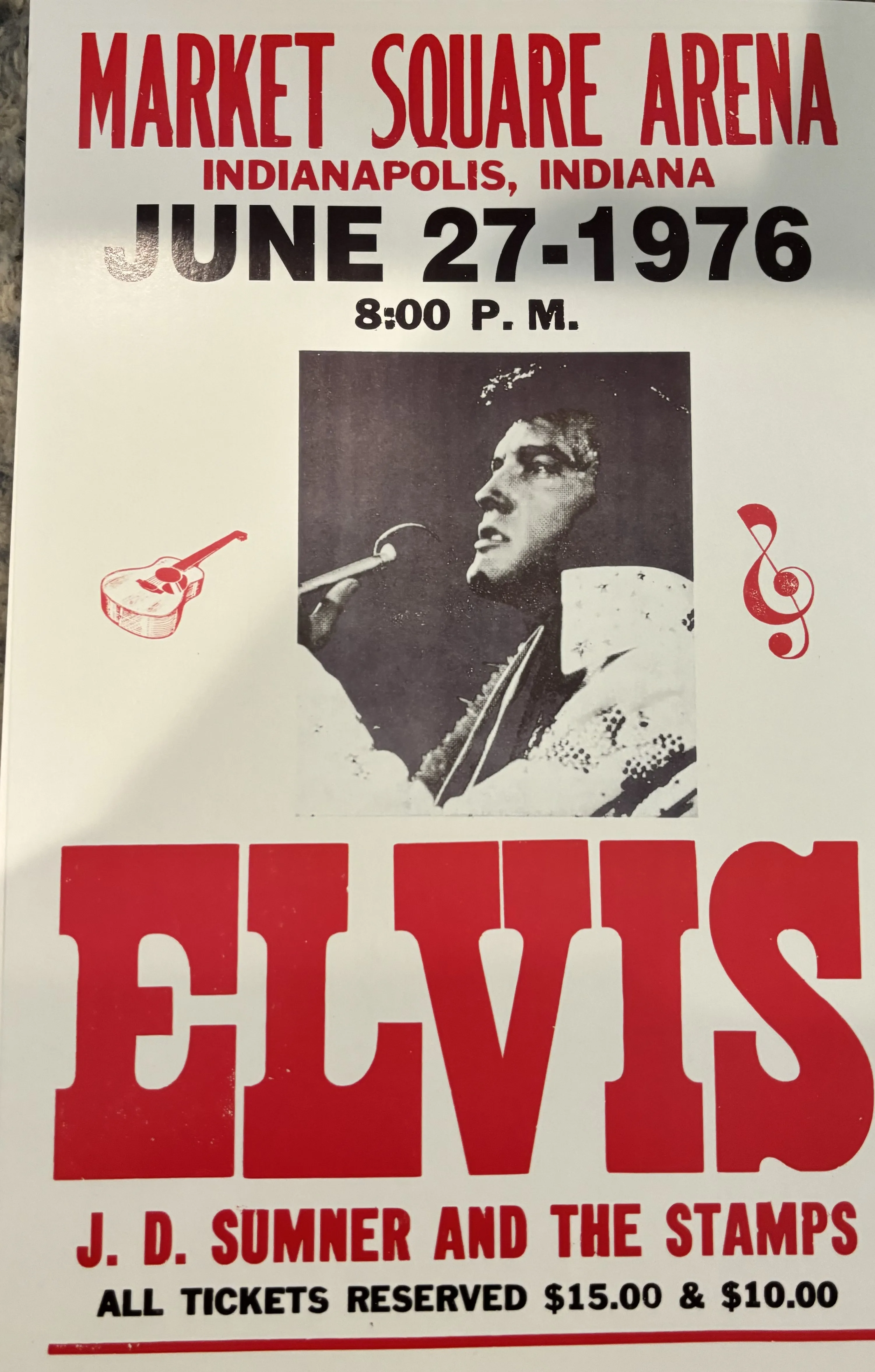 Elvis-Market Square Arena-June 27, 1976 - Concert Posters Metal Sign