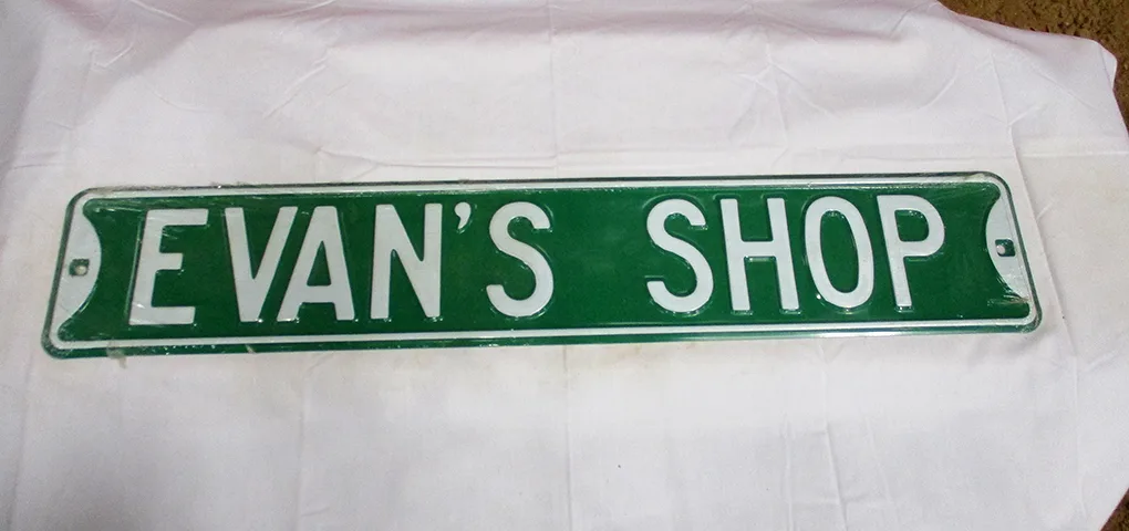 Evan's Shop - Street Signs Metal Sign