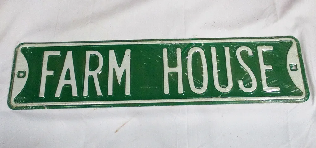 Farm House - Street Signs Metal Sign