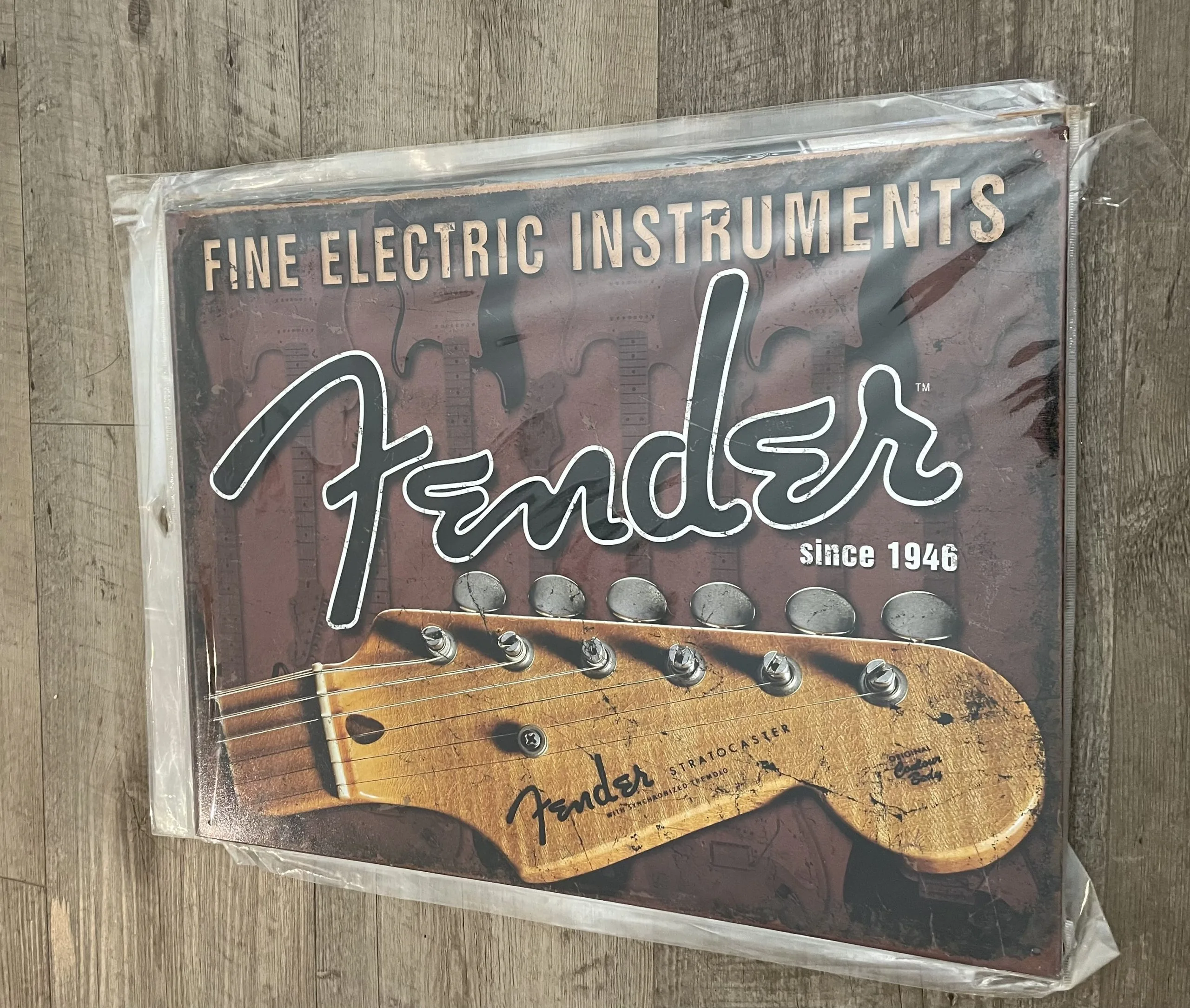 Fender-Headstock (Guitar) - Music Metal Sign