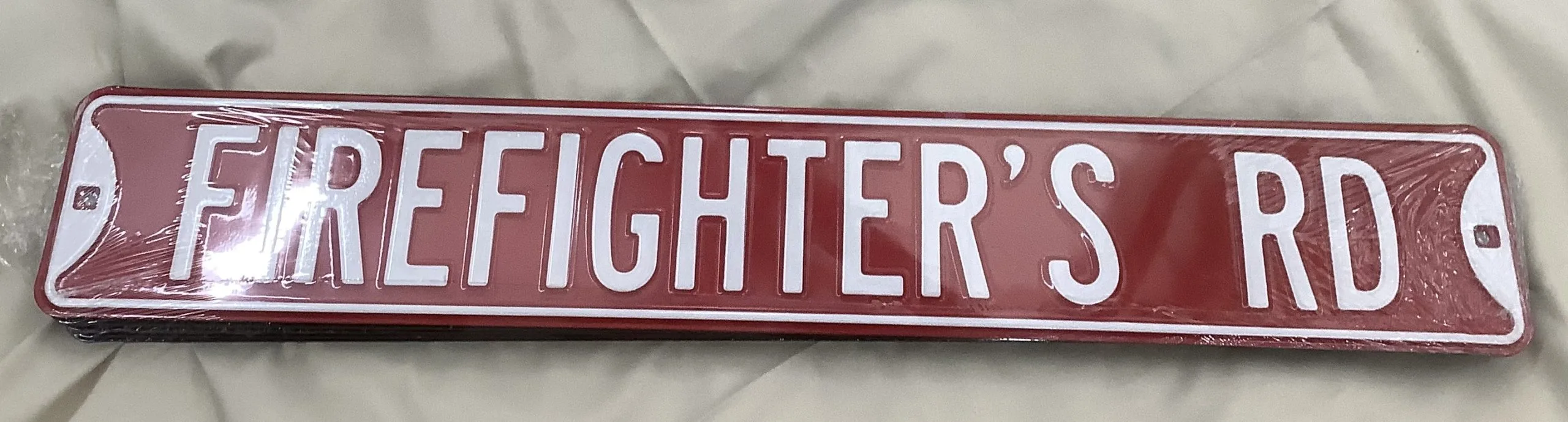FireFighter's Rd - Street Signs Metal Sign