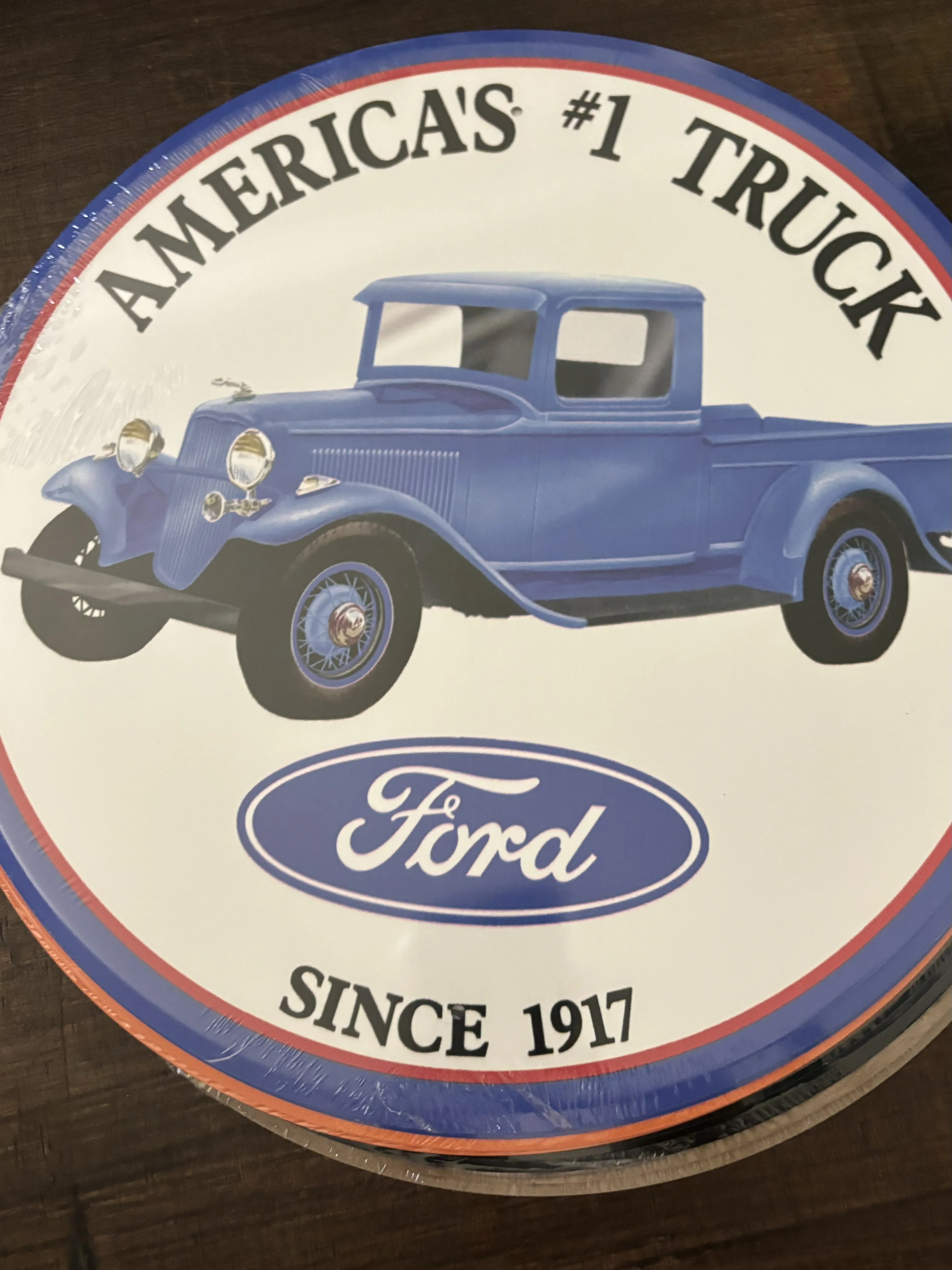 Ford-America's #1 Truck Since 1917 (Round) - Tin Signs Metal Sign