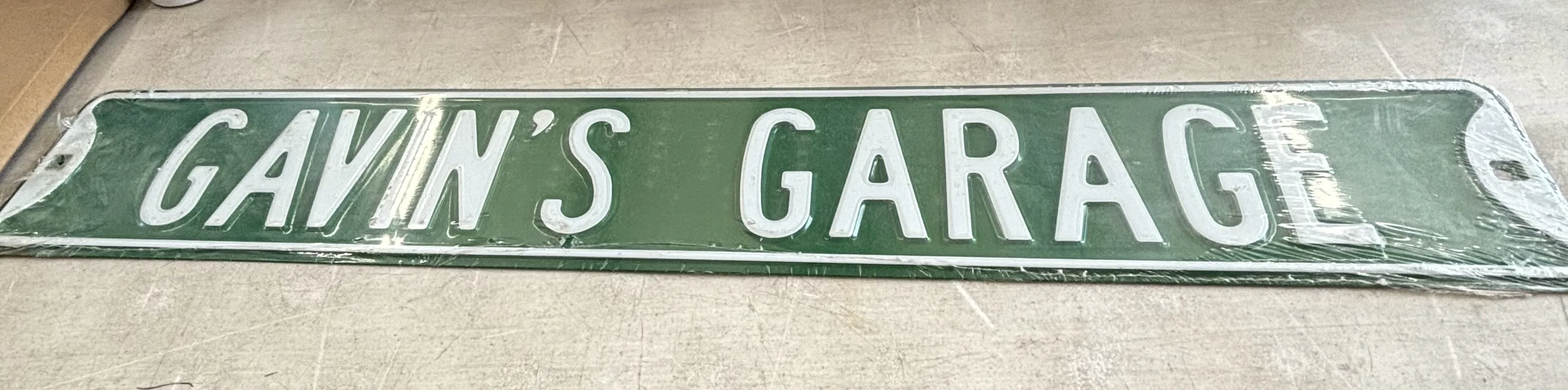 Gavin's Garage - Street-Garage/Shop Metal Sign