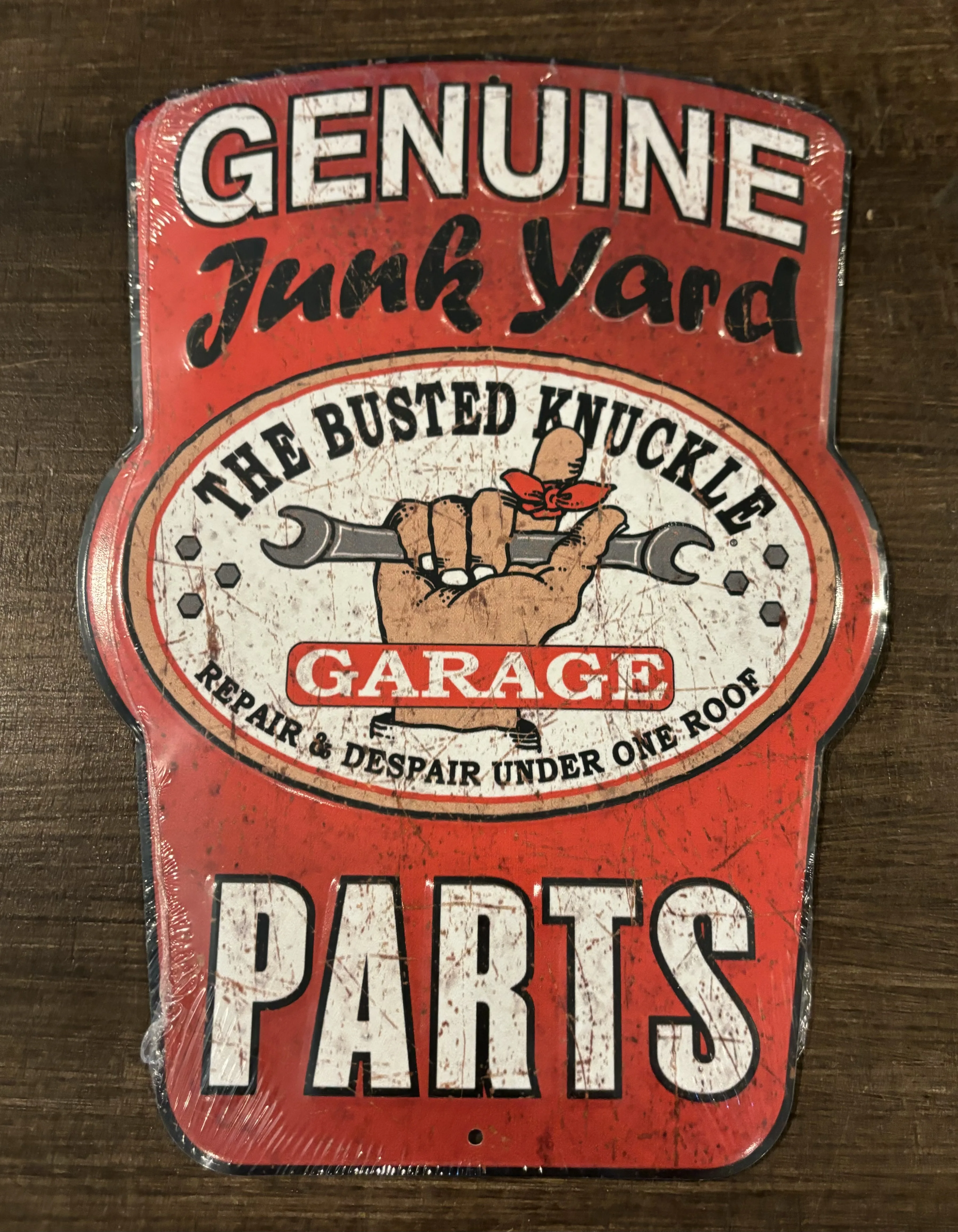 Genuine Junkyard Parts - Automotive Metal Sign