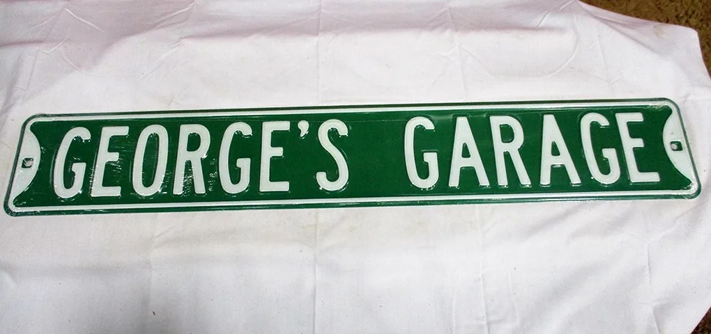 George's Garage - Street Signs Metal Sign