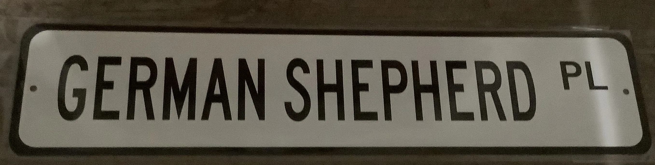German Shepherd Pl (Aluminum) - Aluminum Signs Metal Sign