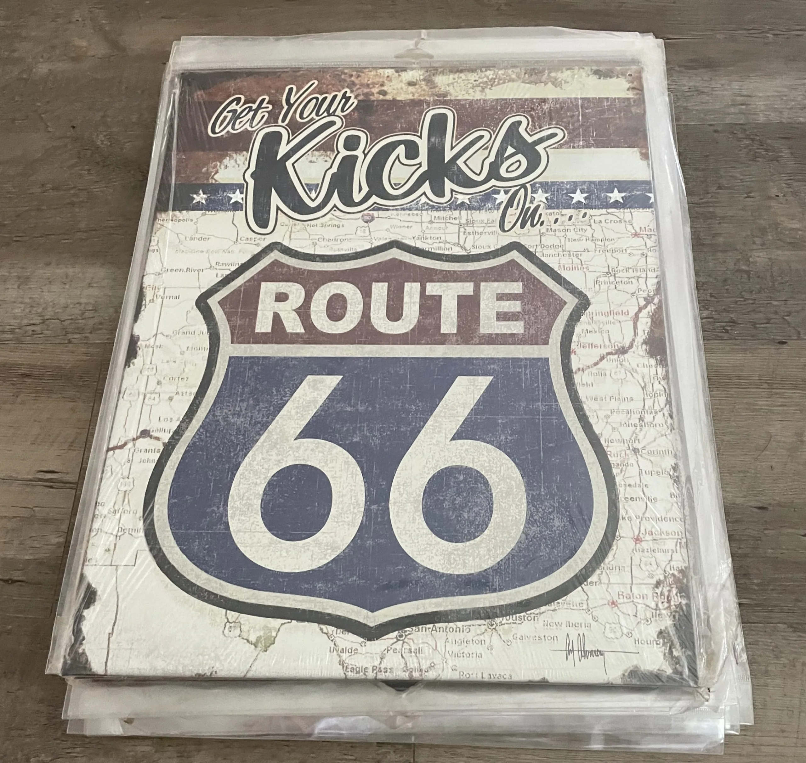 Get Your Kicks On Route 66 - Tin Signs Metal Sign