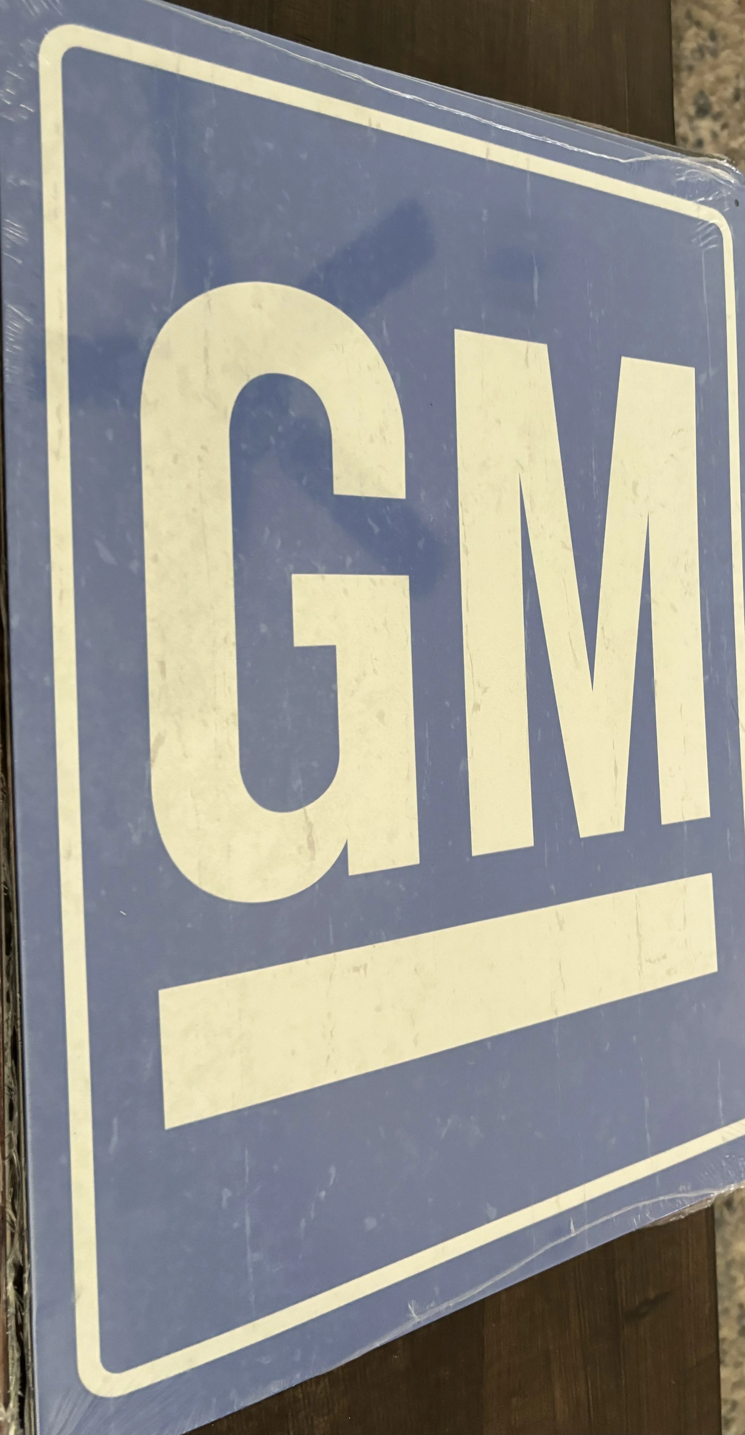 GM-Logo (Blue & White) - Tin Signs Metal Sign