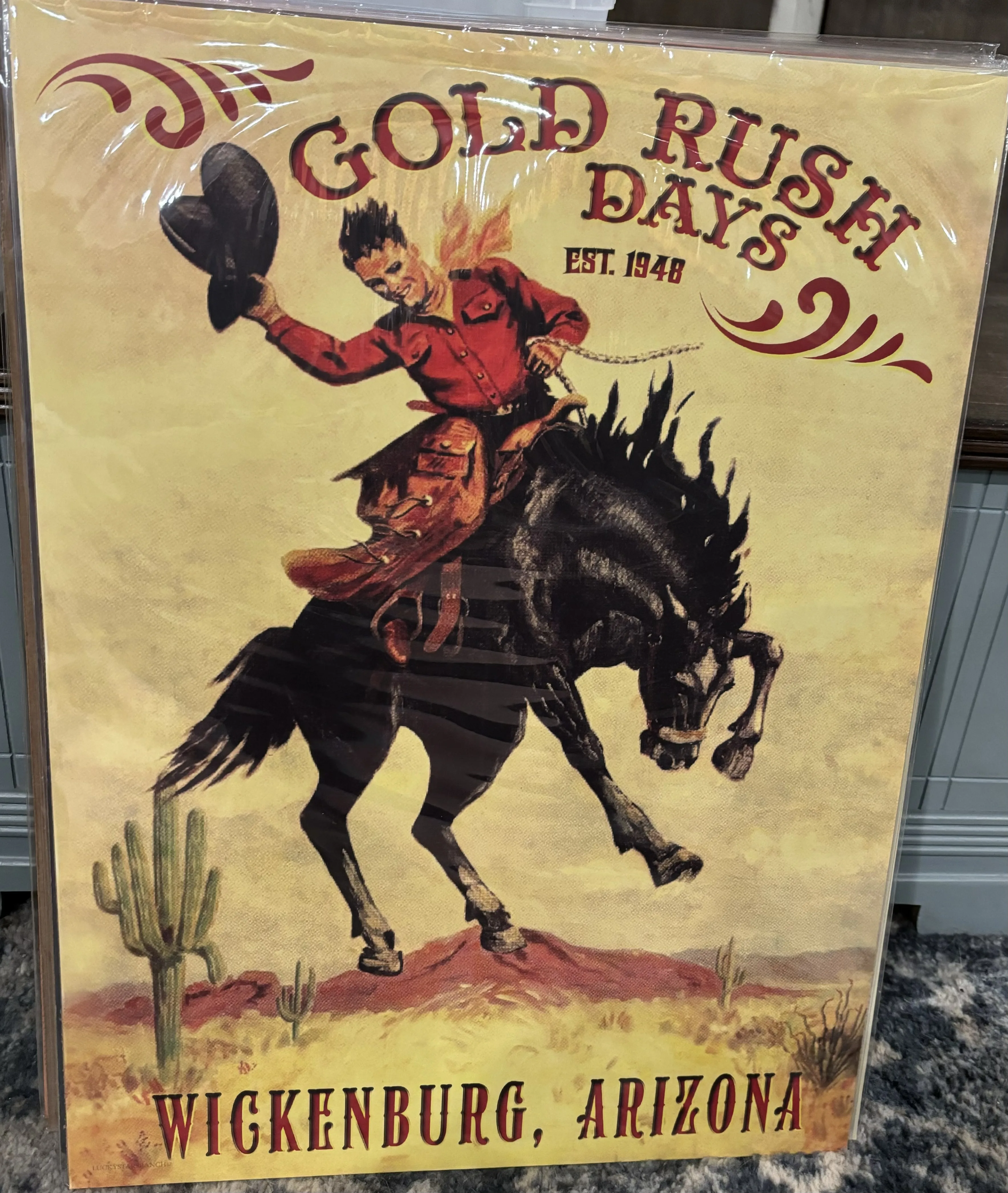 Gold Rush Days Est. 1948-Wickenburg, Arizona (Large) - Rodeo Posters Metal Sign