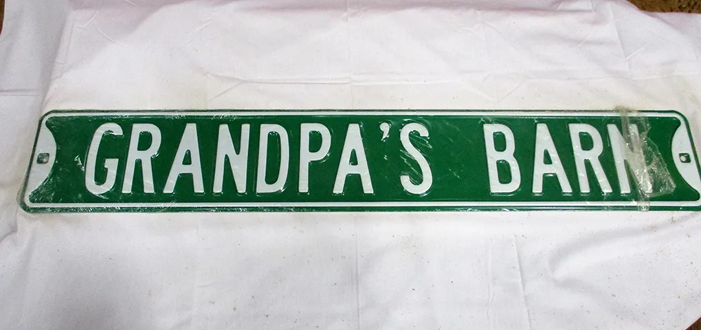 Grandpa's Barn - Street Signs Metal Sign