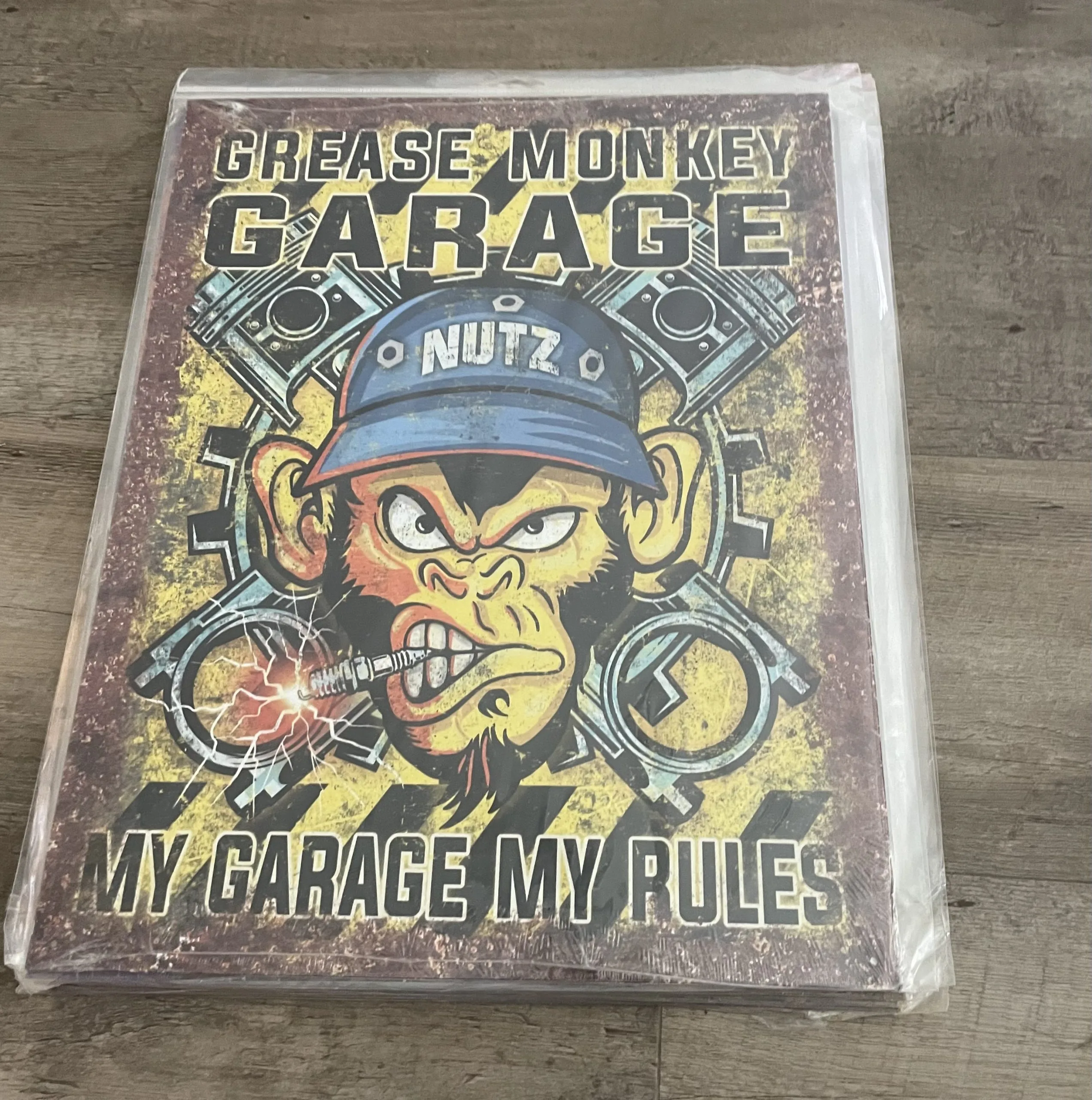 Grease Monkey Garage-My Garage-My Rules - Tin Signs Metal Sign