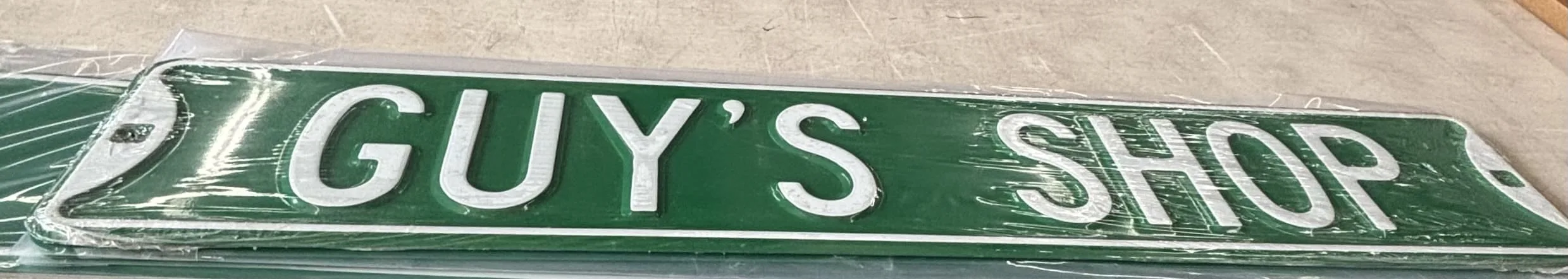 Guy's Shop - Street-Garage/Shop Metal Sign