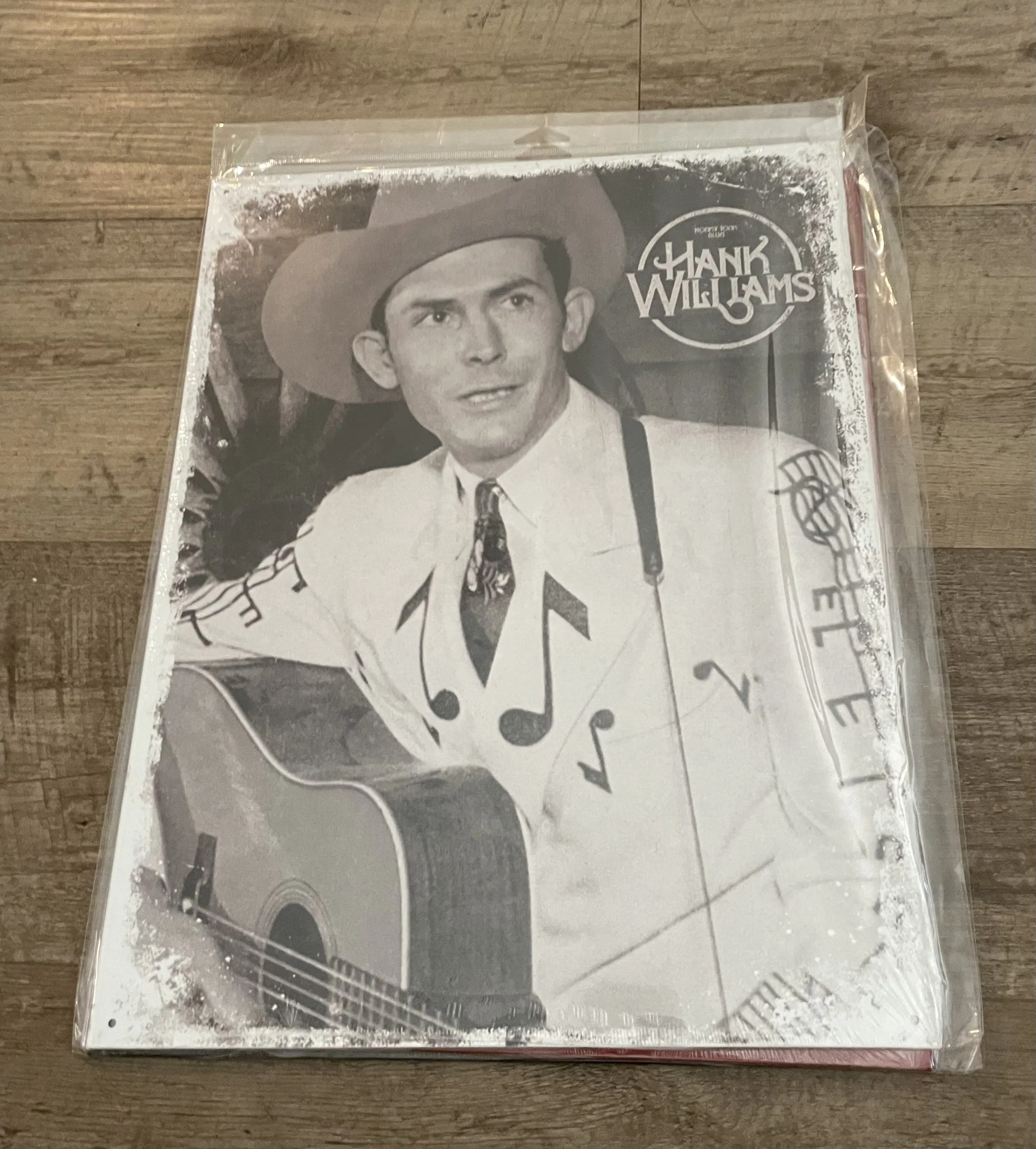 Hank Williams (Portrait) Black & White - Tin Signs Metal Sign