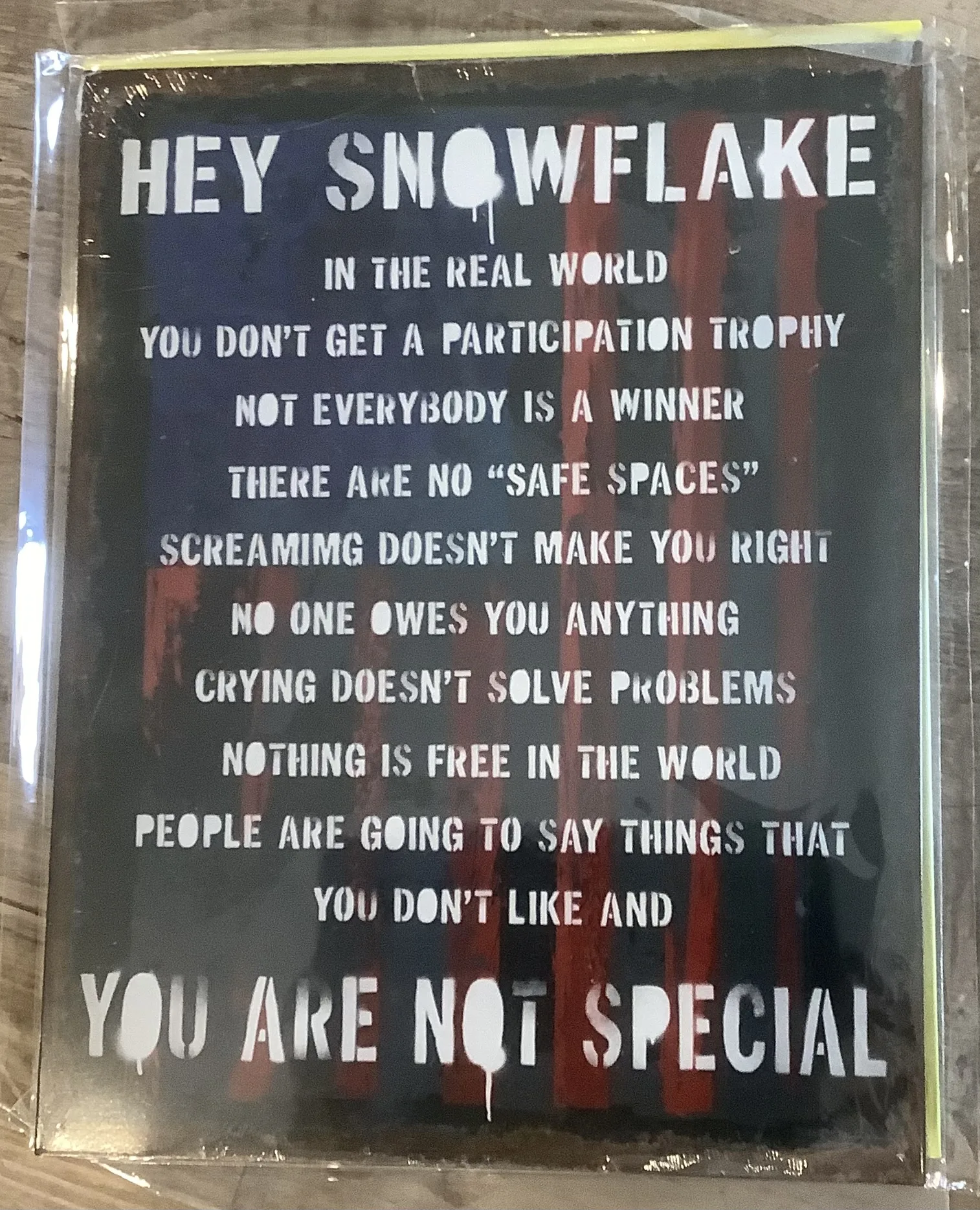Hey Snowflake - Tin Signs Metal Sign