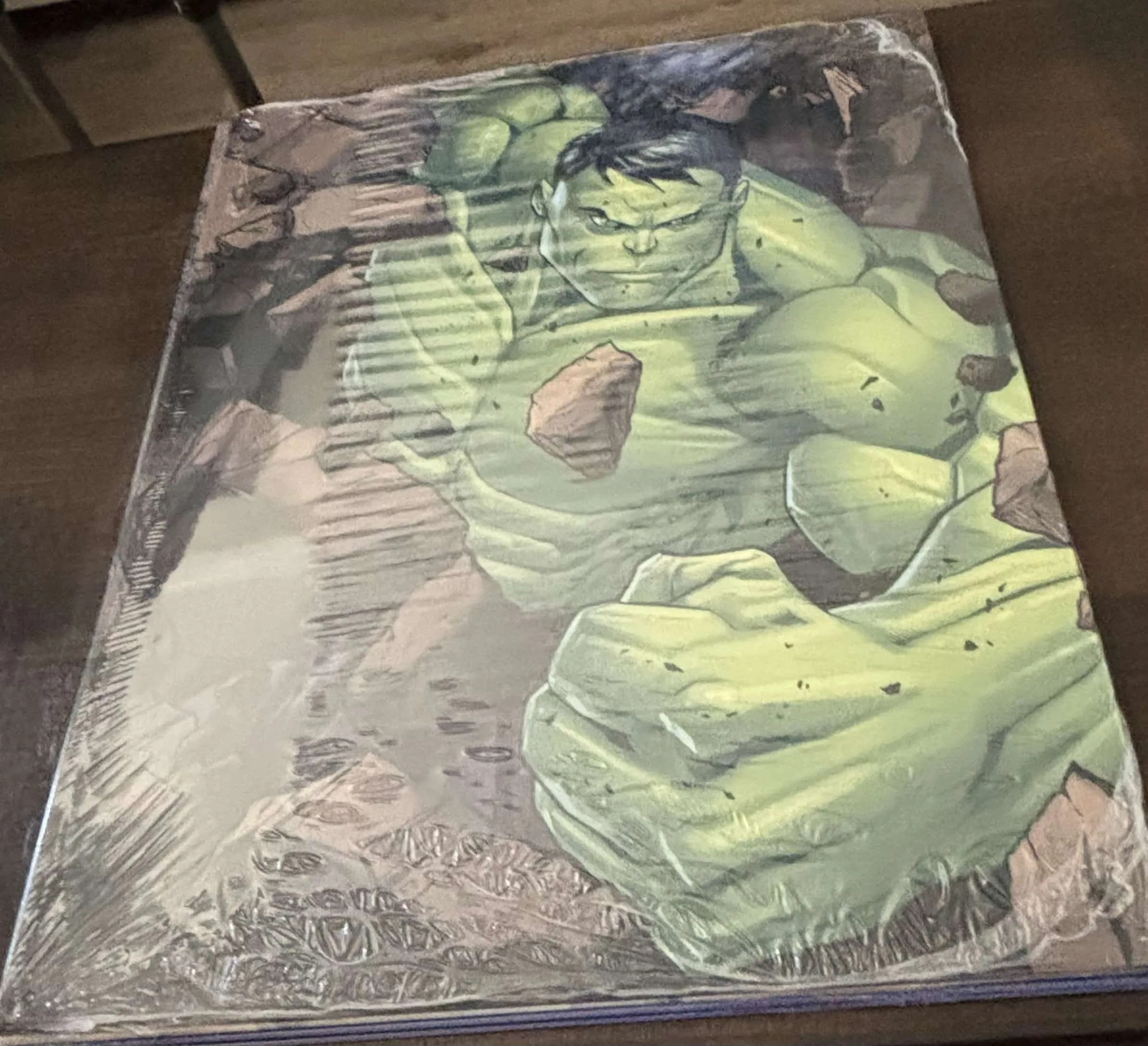 Hulk-Rendered (Busting Through Wall) - Tin Signs Metal Sign