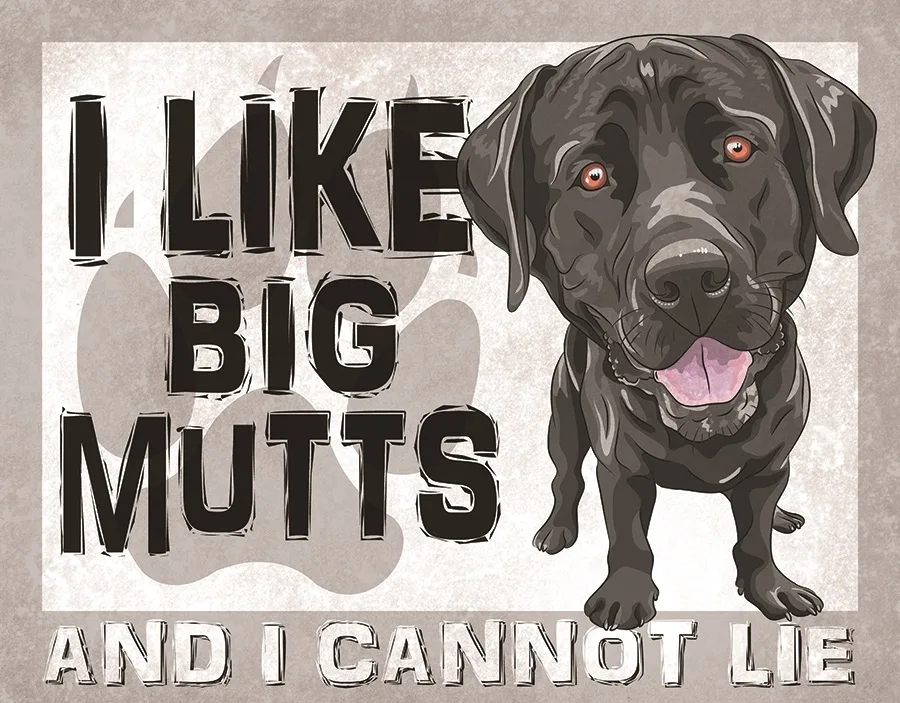 I Like Big Mutts - And I Cannot Lie - Tin Signs Metal Sign