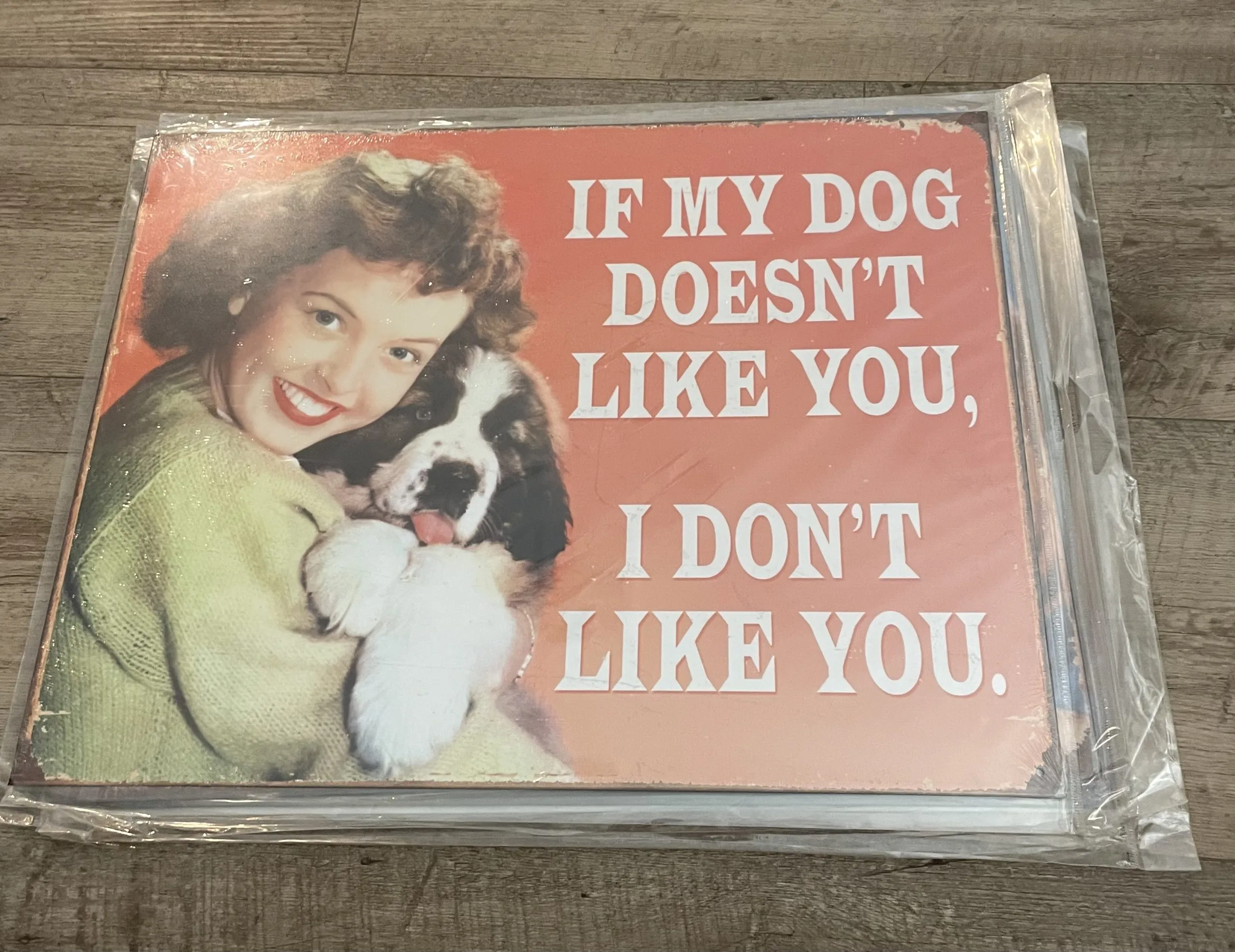 If My Dog Doesn't Like You-I Don't Like You - Tin Signs Metal Sign